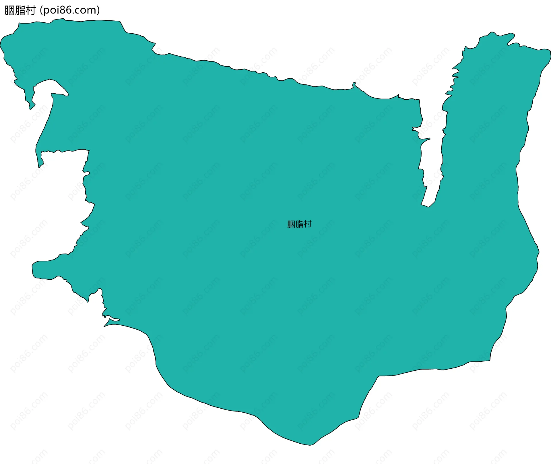 胭脂村边界地图