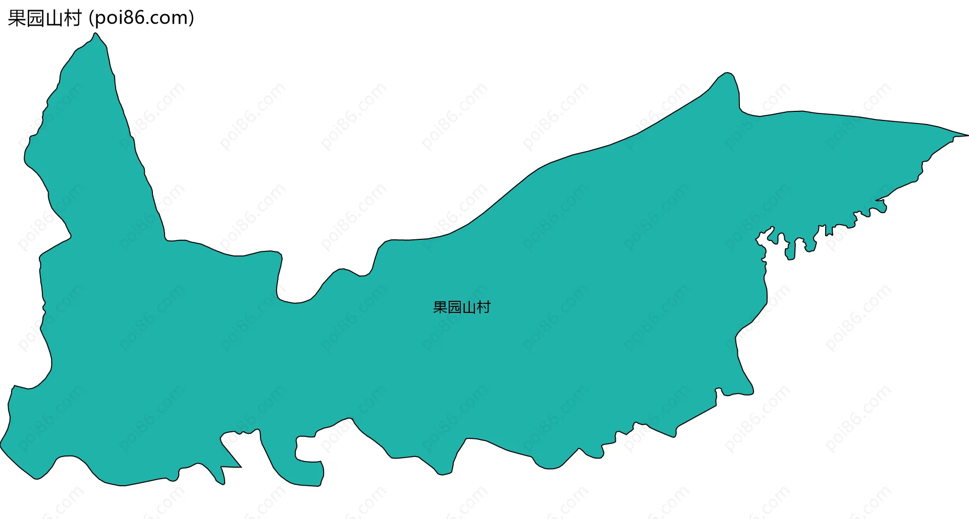 果园山村边界地图