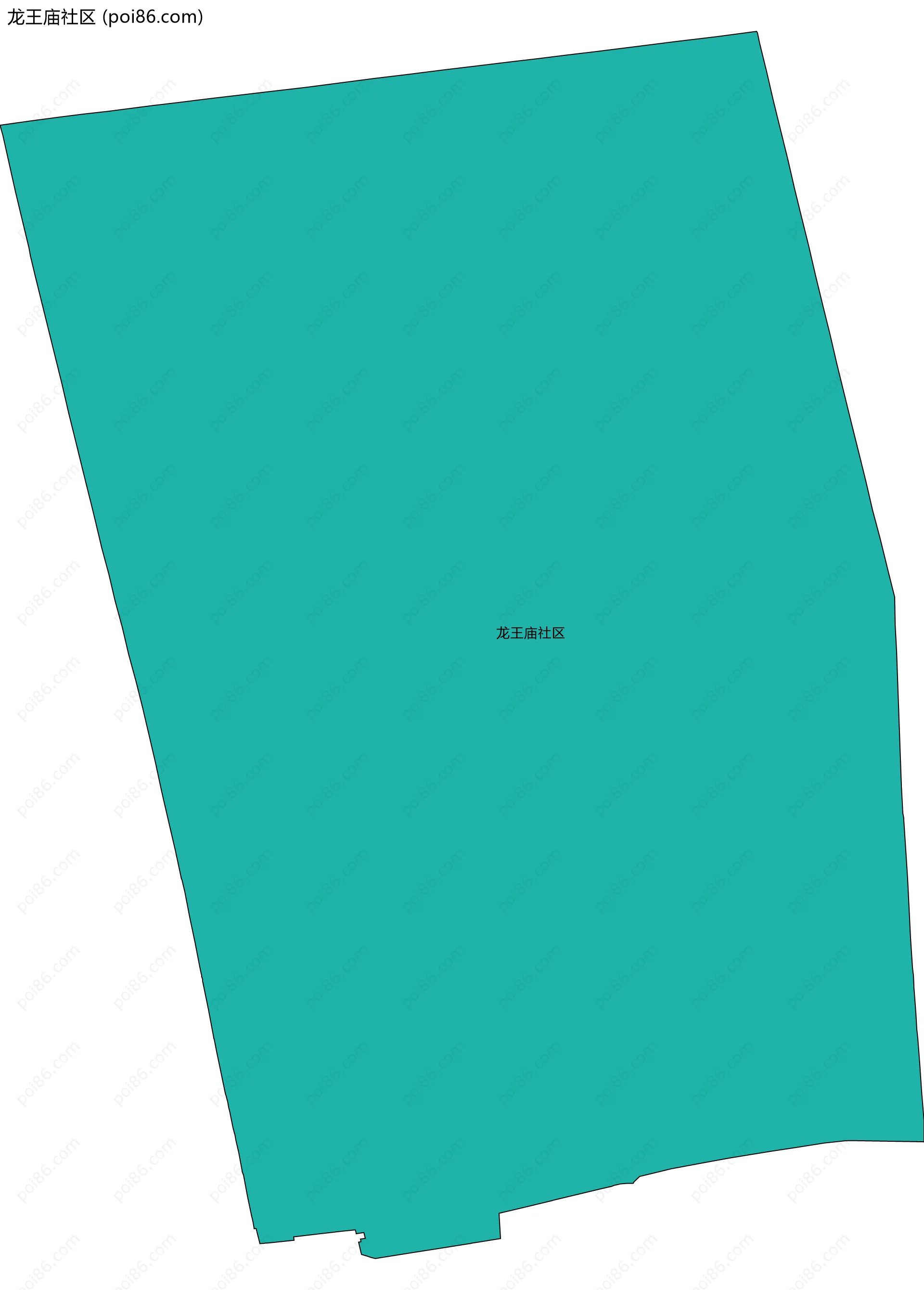 龙王庙社区边界地图