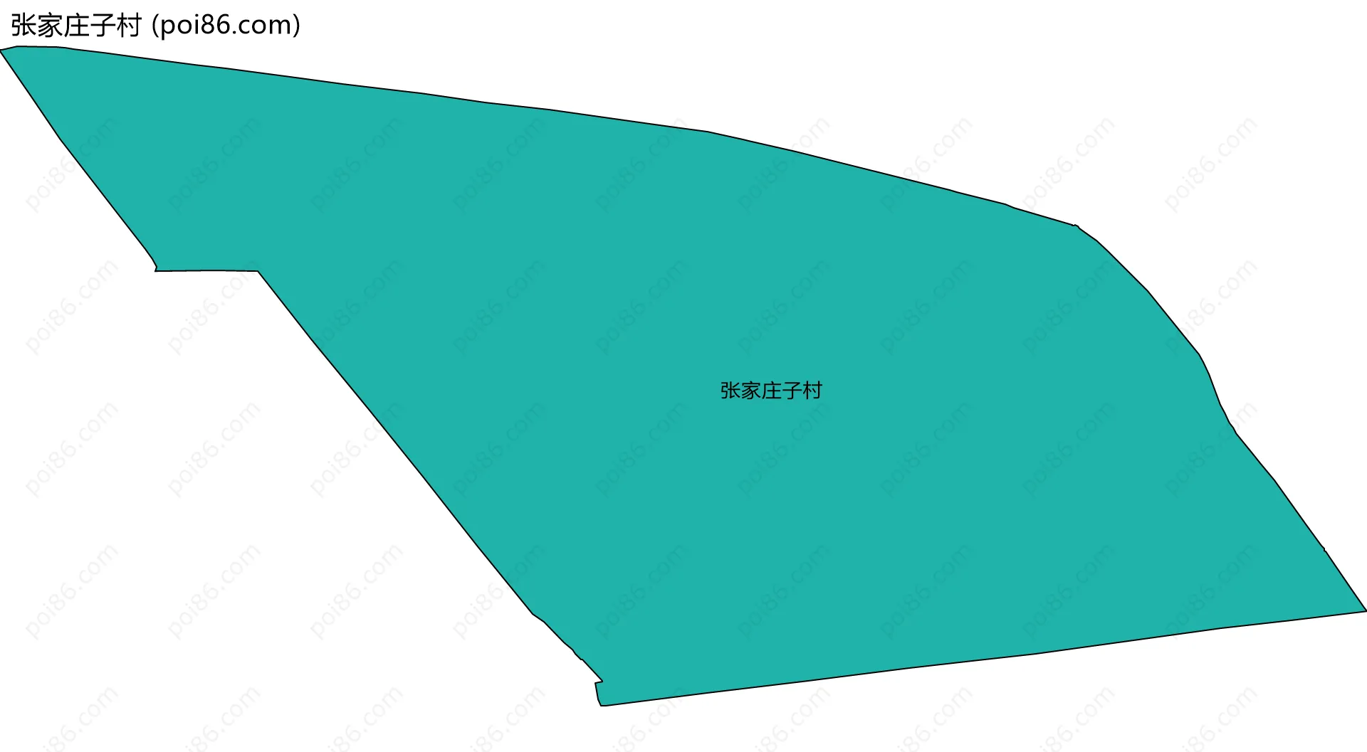 张家庄子村边界地图