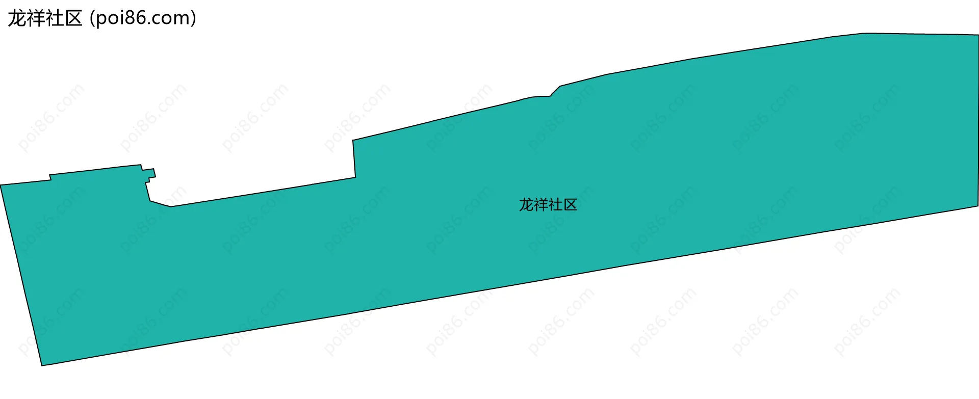 龙祥社区边界地图