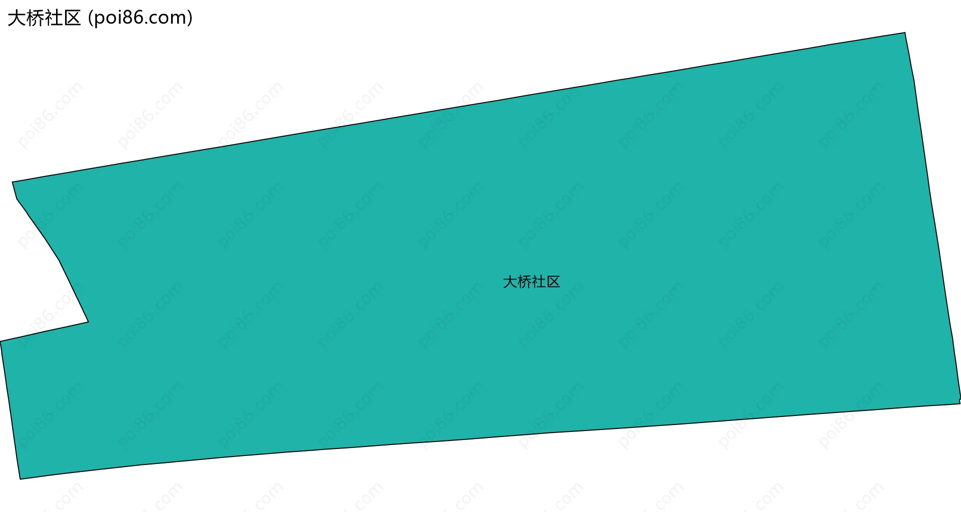 大桥社区边界地图