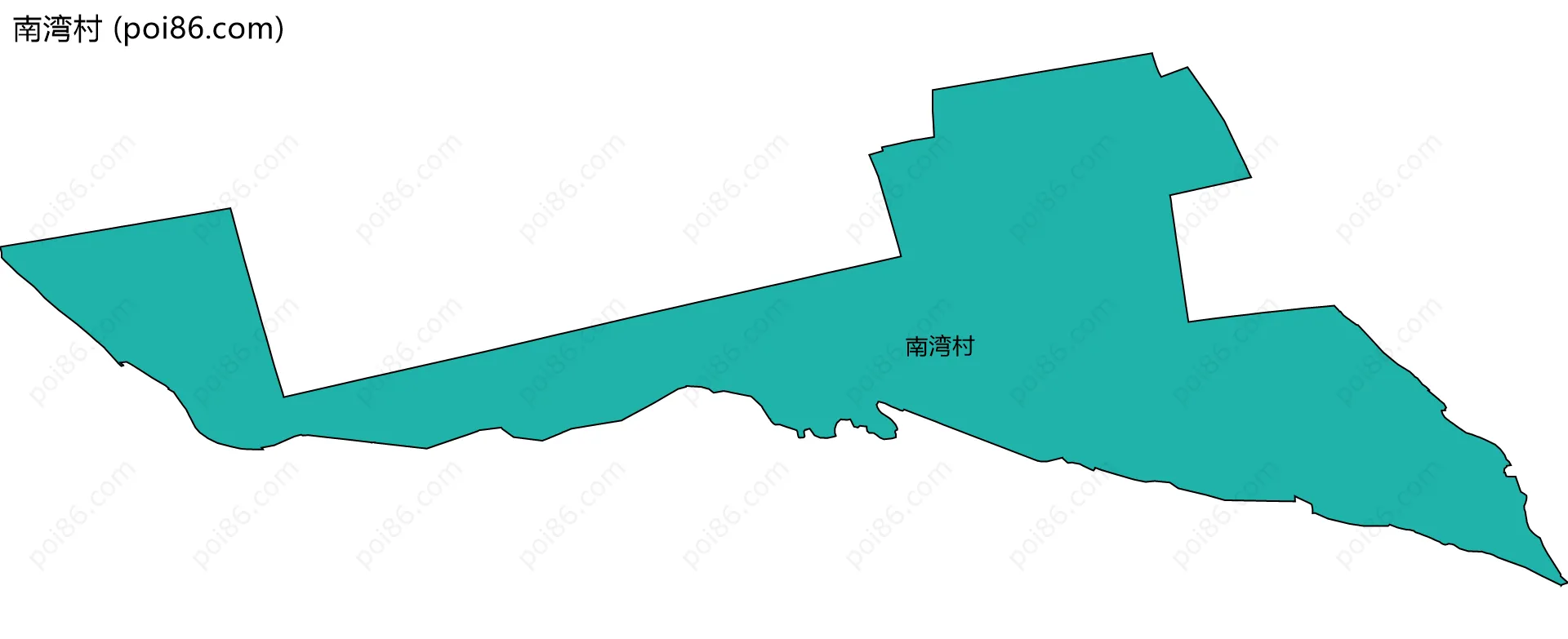 南湾村边界地图