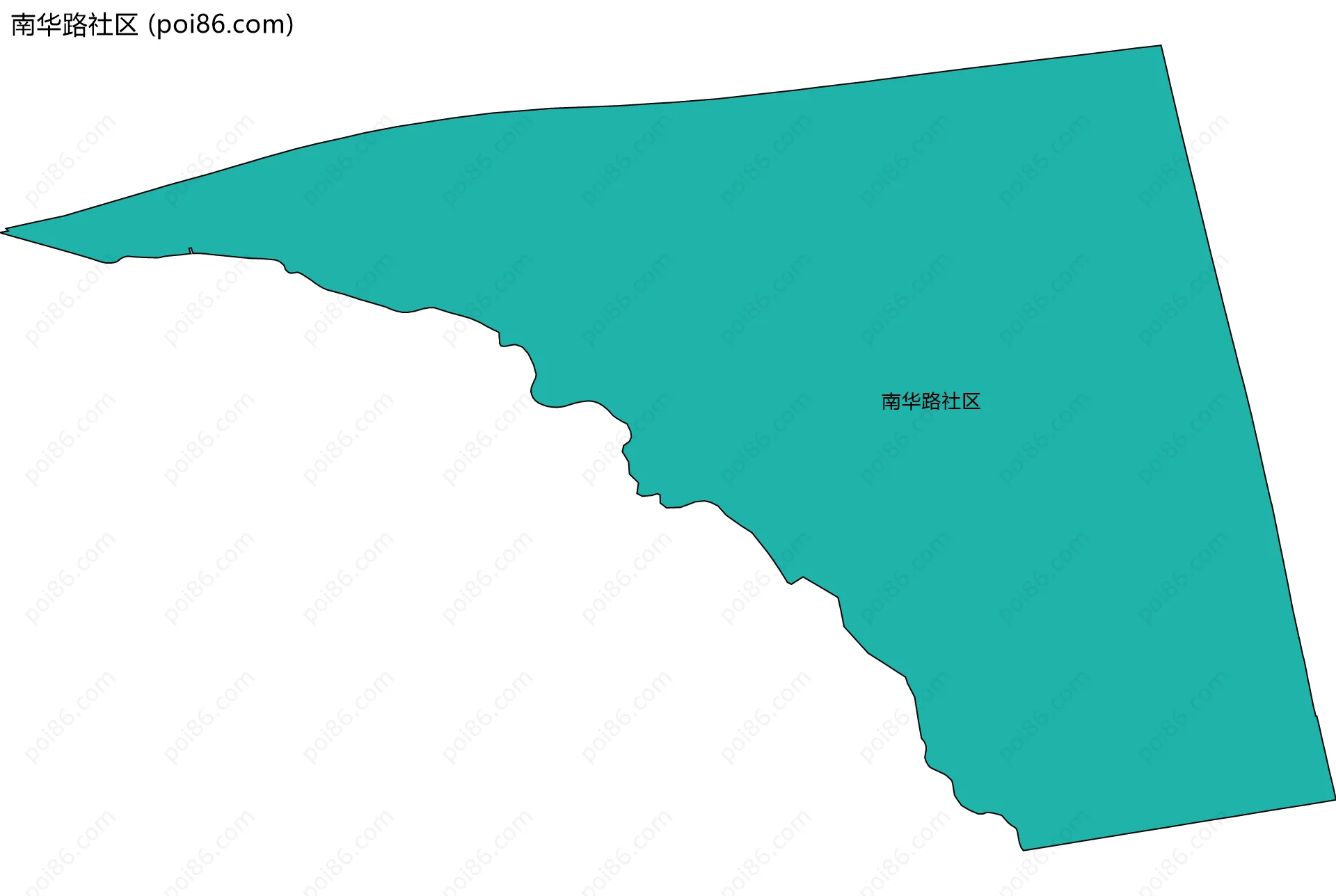 南华路社区边界地图
