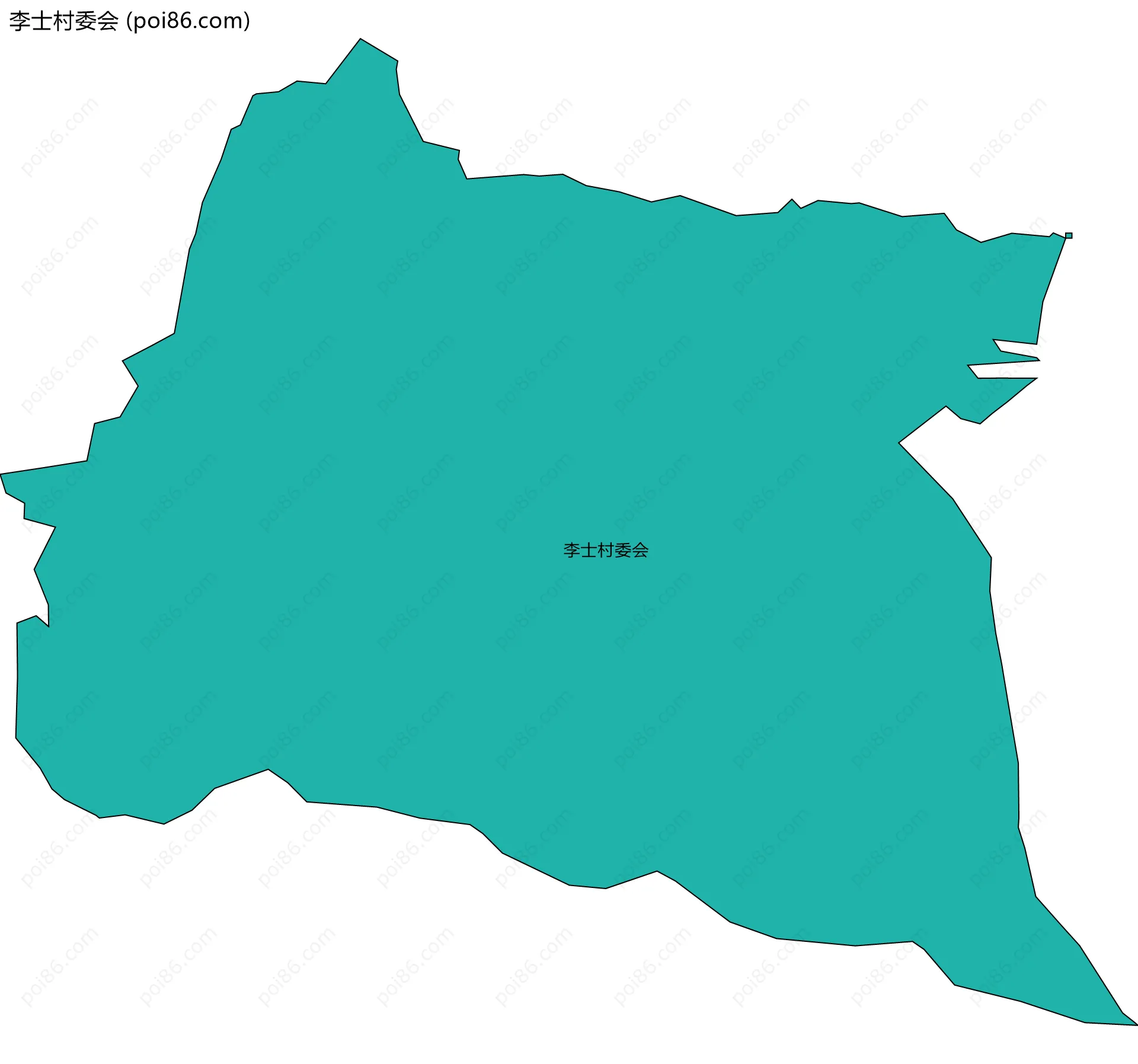 李士村委会边界地图