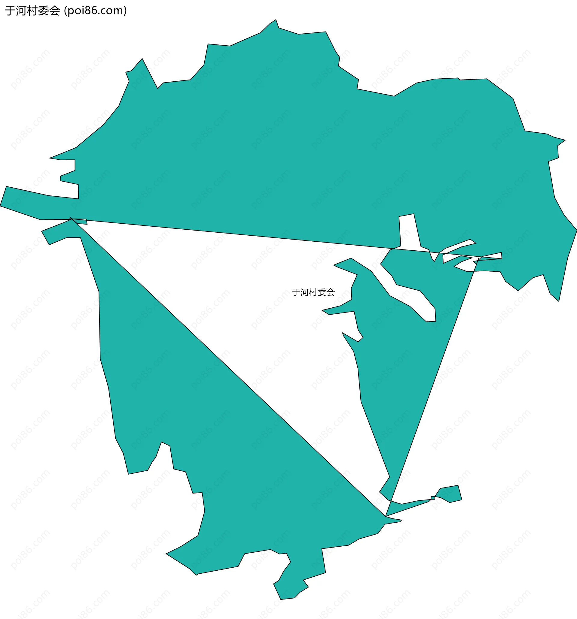 于河村委会边界地图