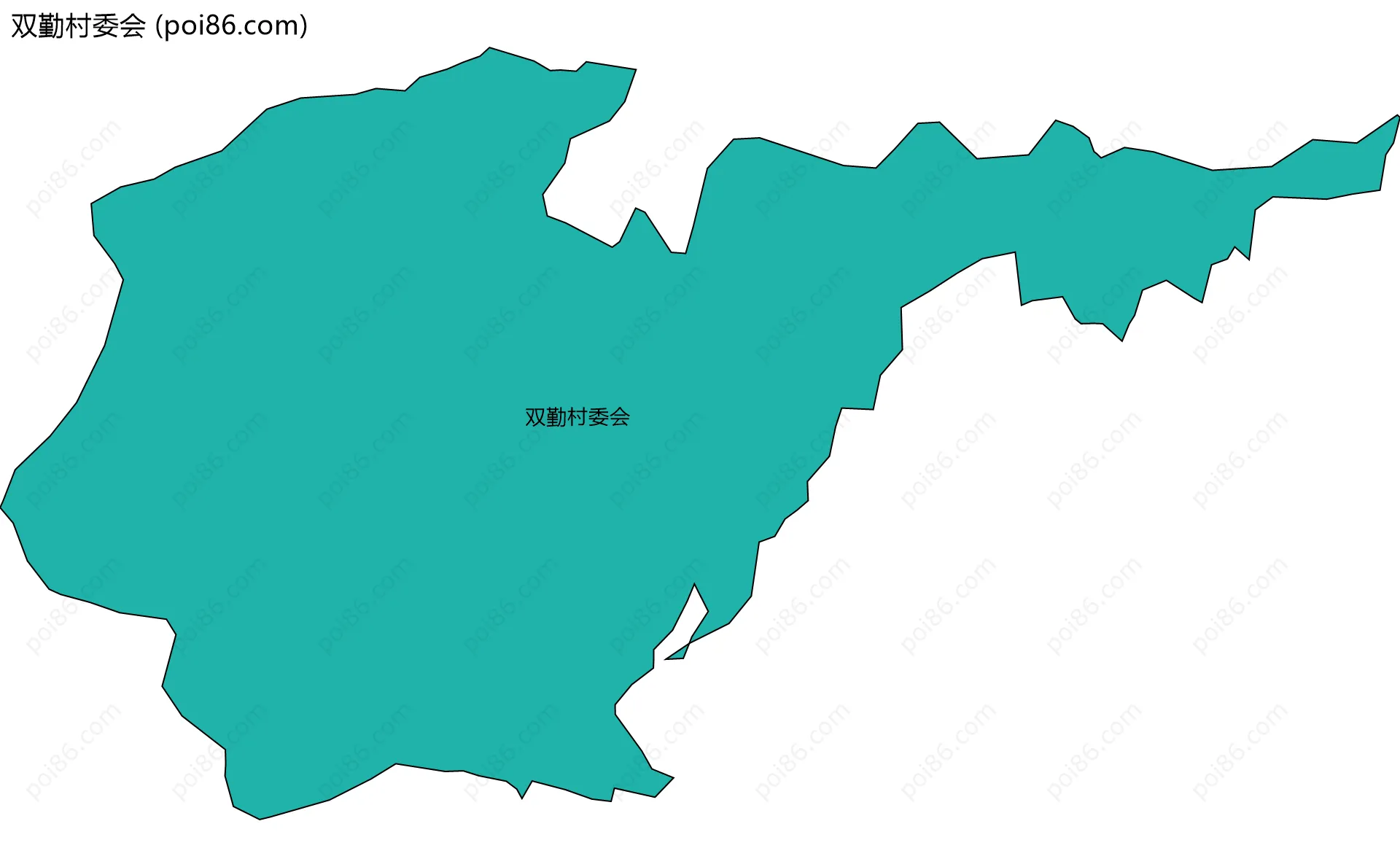 双勤村委会边界地图