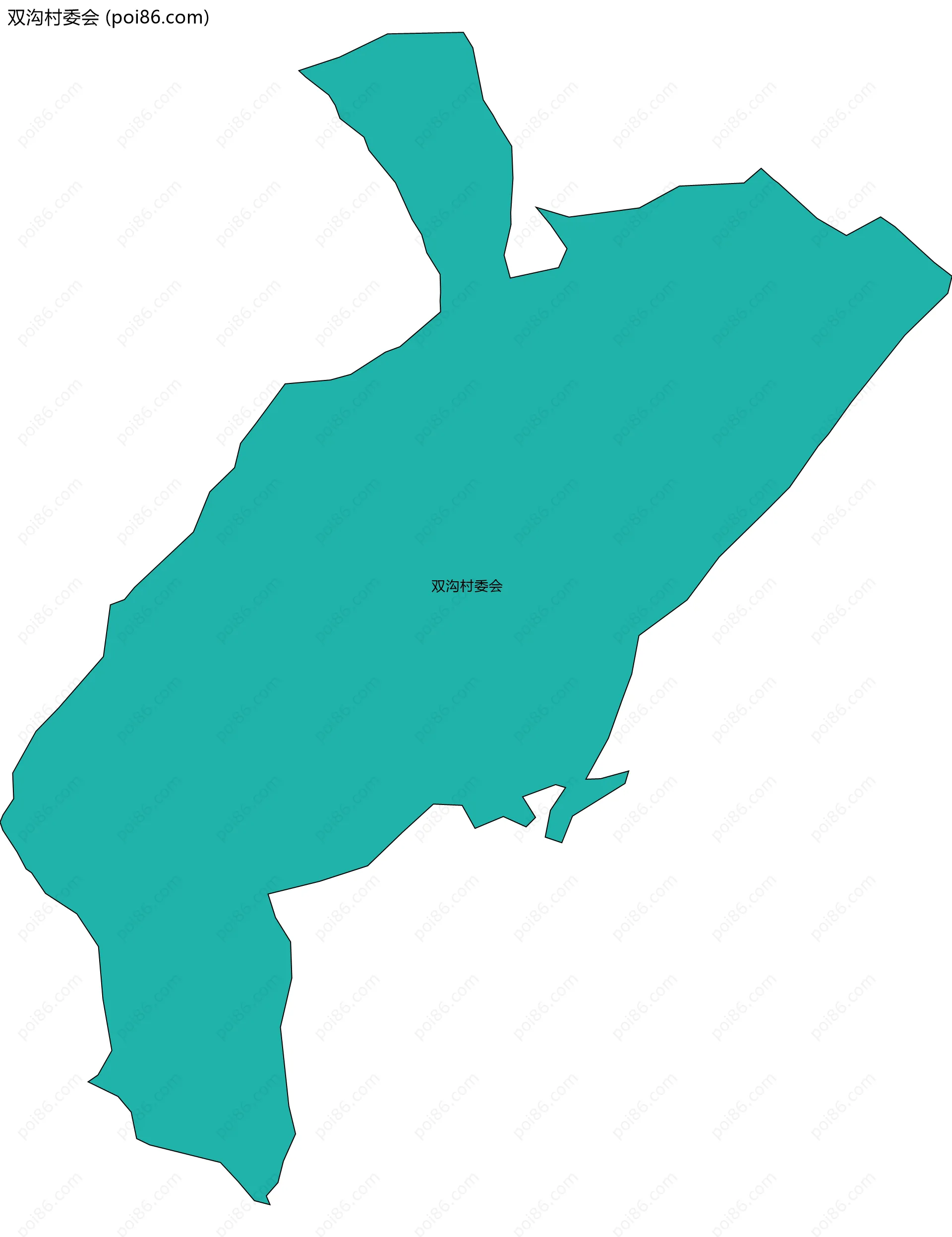 双沟村委会边界地图