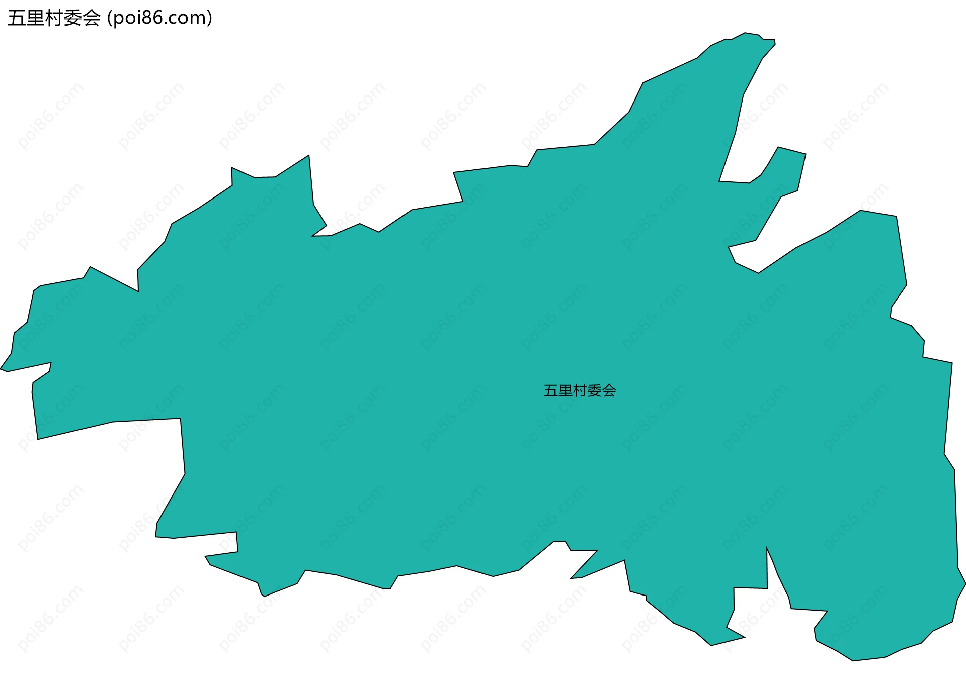 五里村委会边界地图