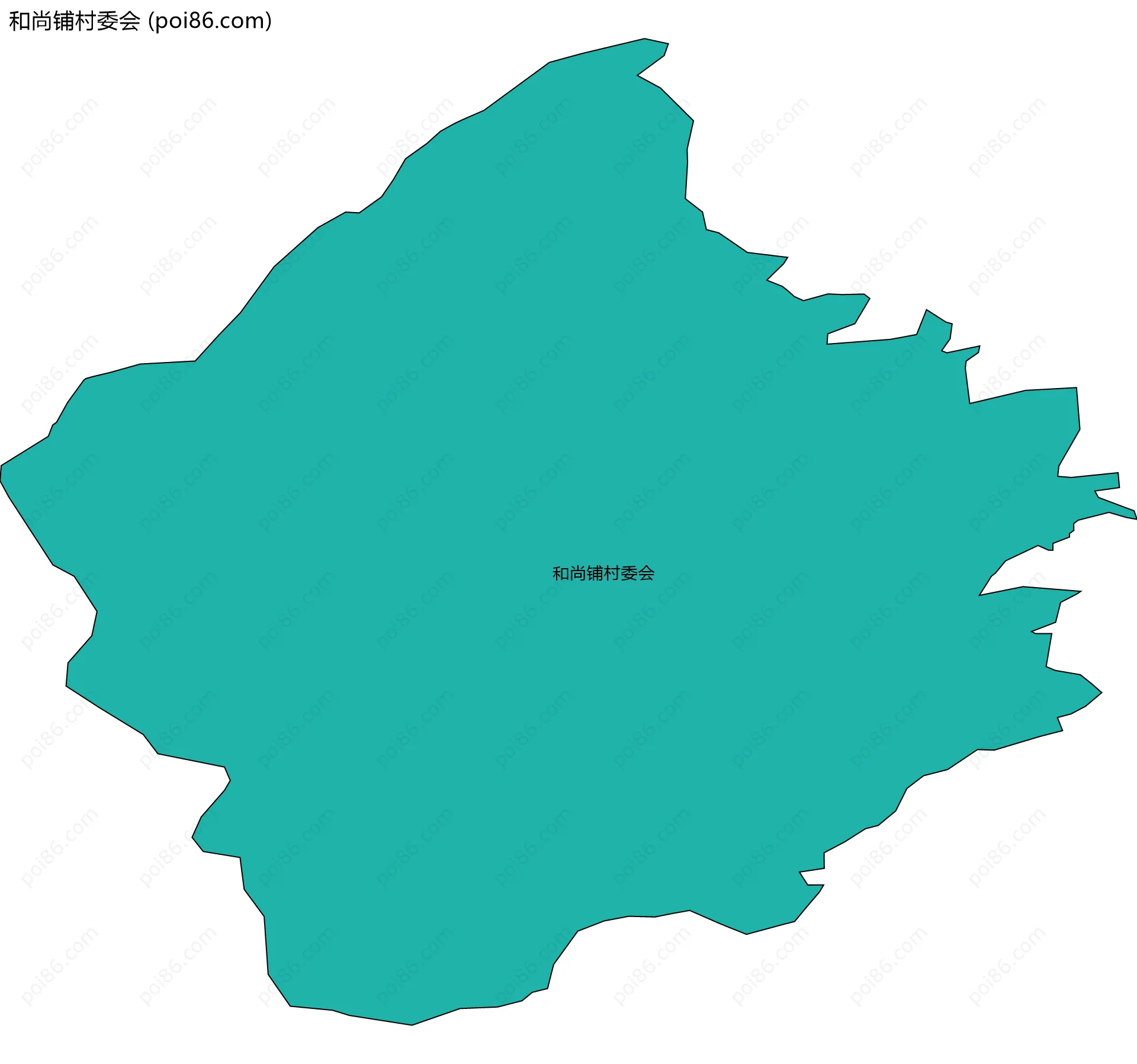 和尚铺村委会边界地图