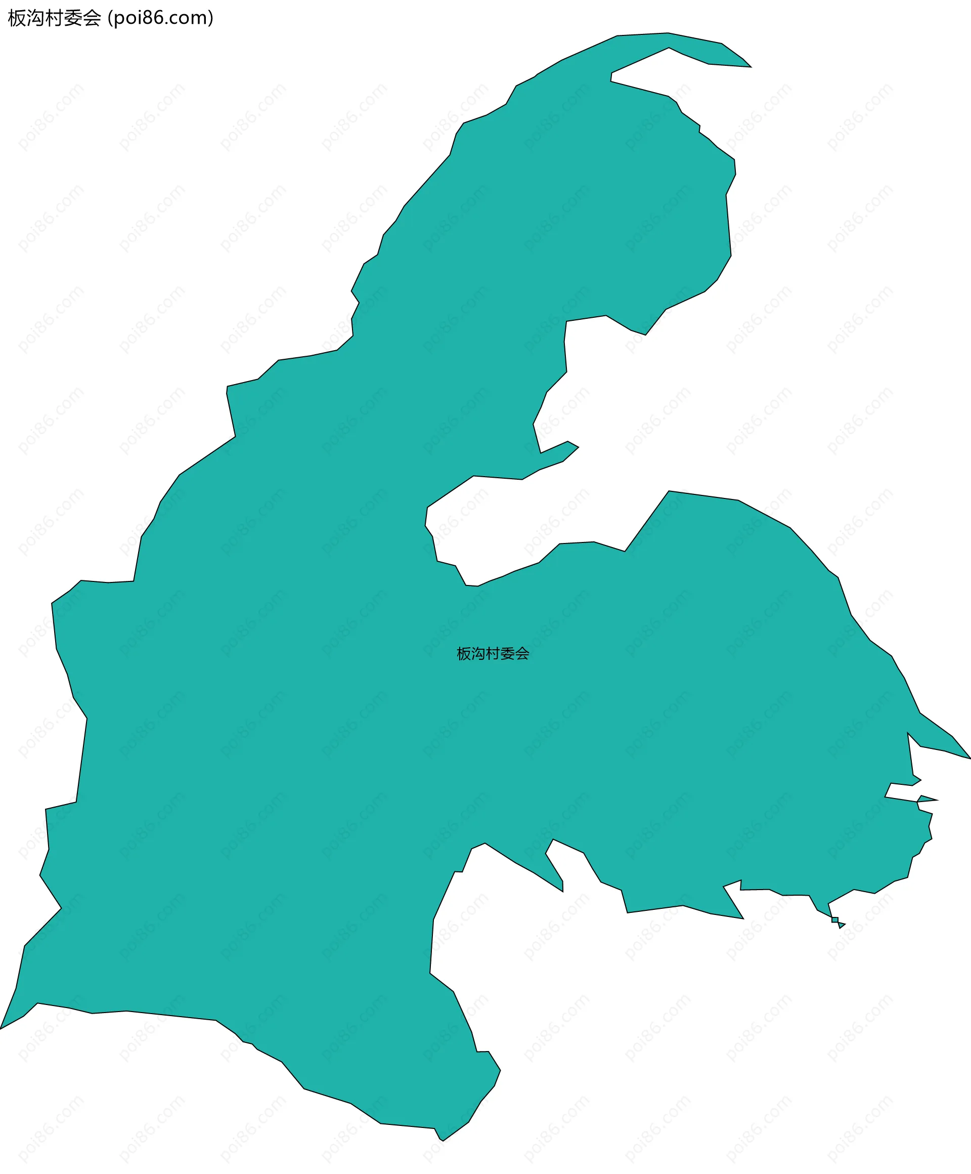 板沟村委会边界地图