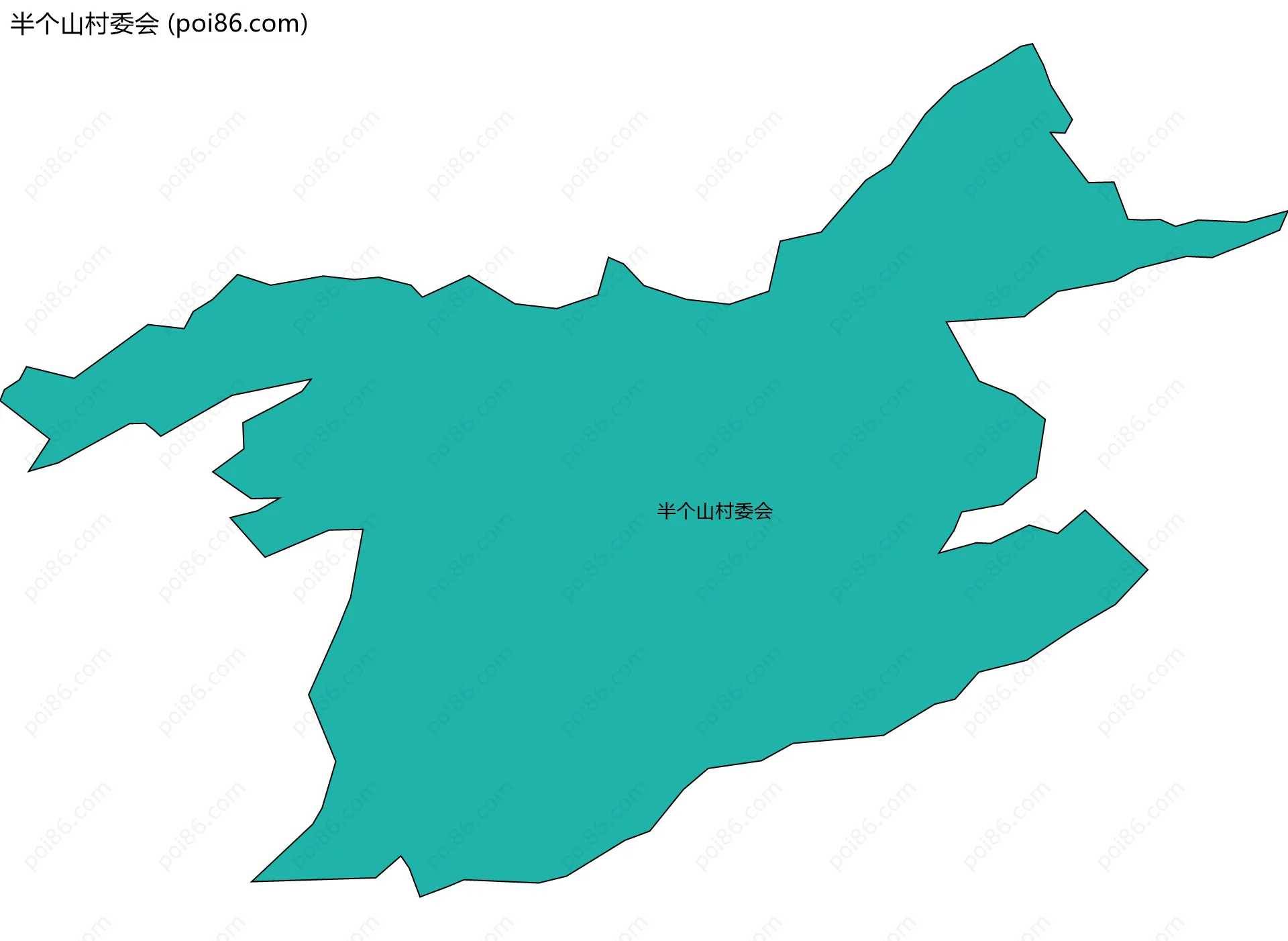 半个山村委会边界地图
