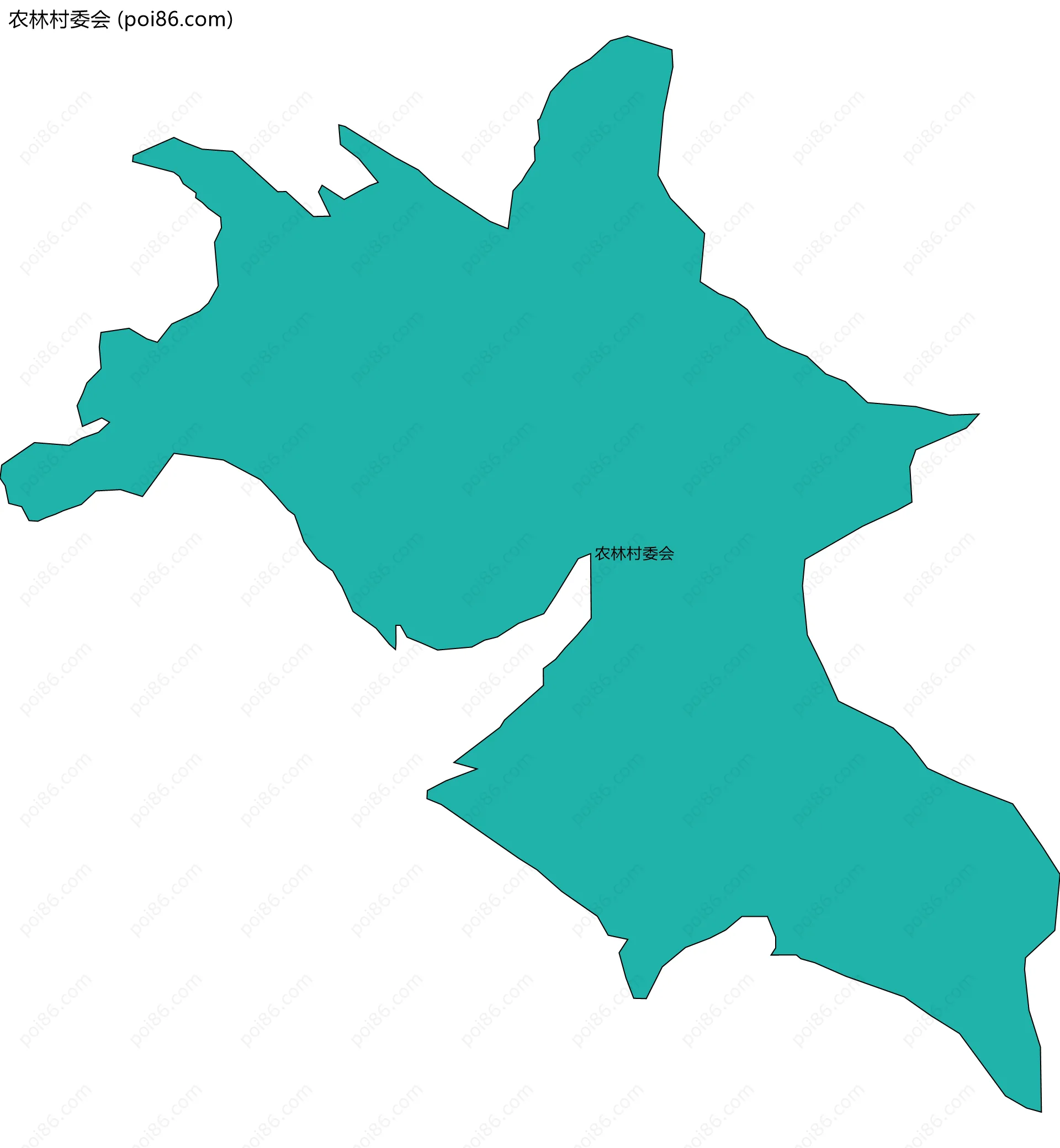 农林村委会边界地图