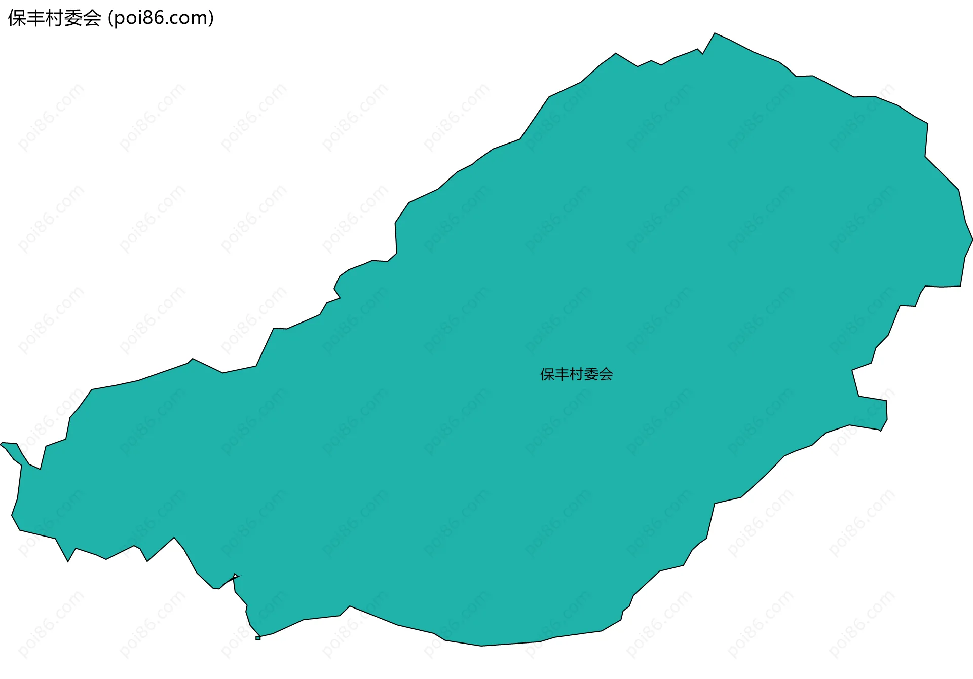 保丰村委会边界地图