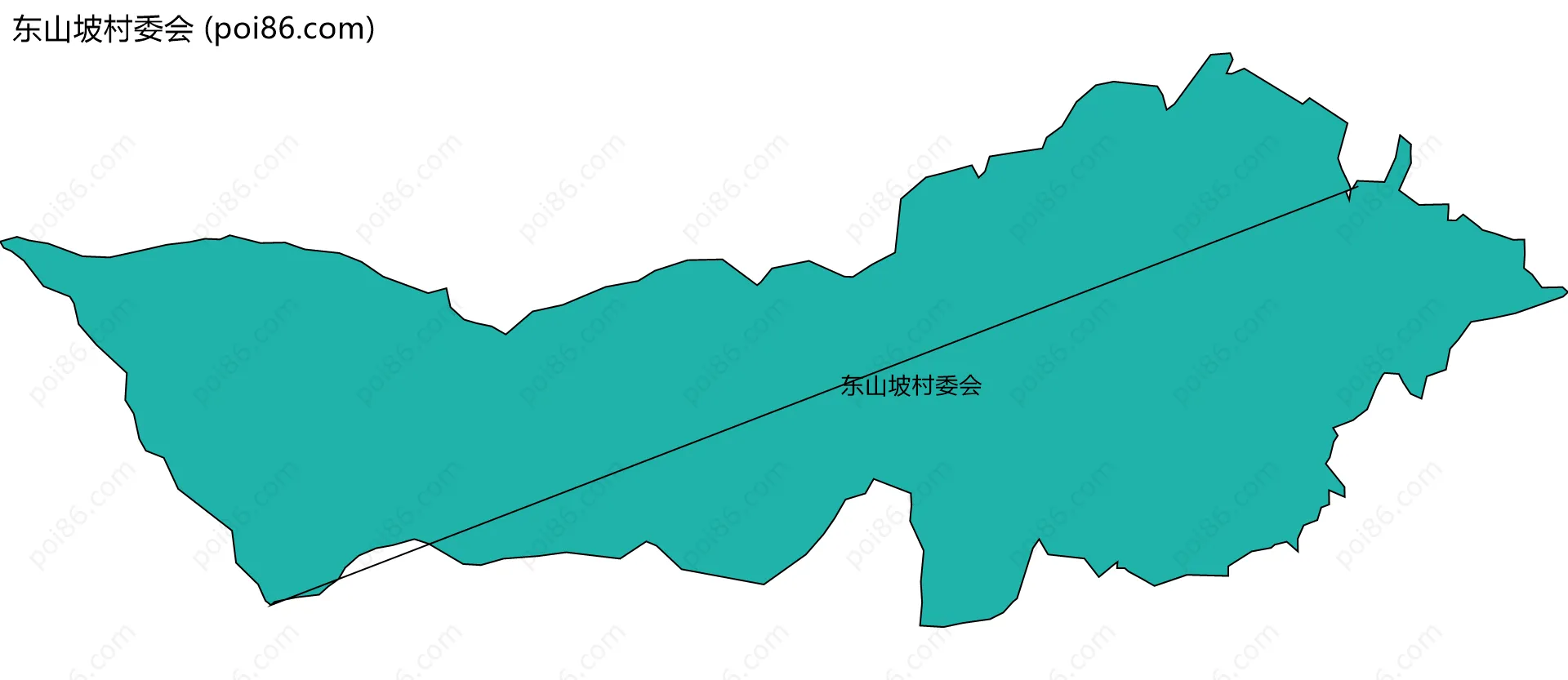 东山坡村委会边界地图