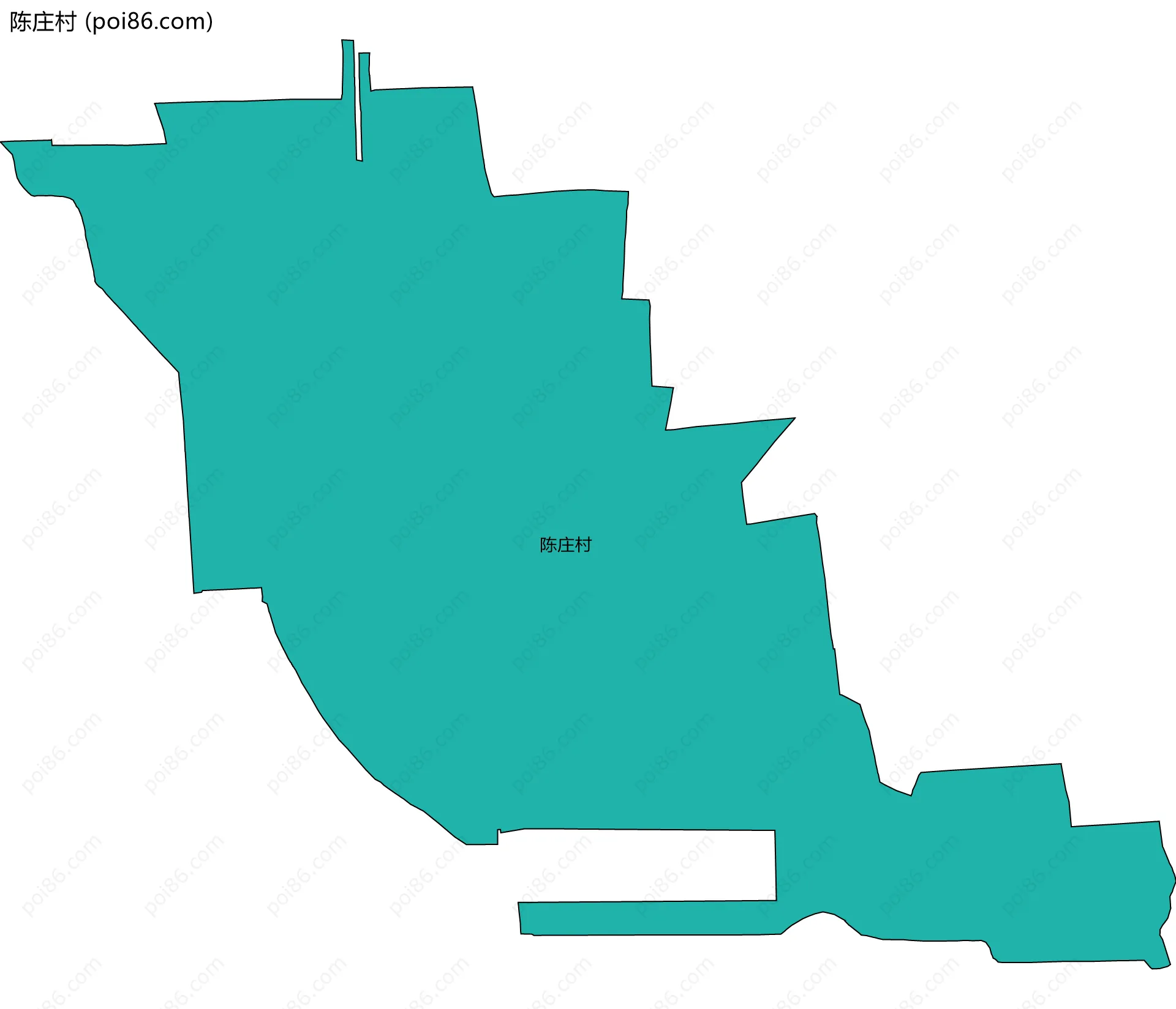 陈庄村边界地图