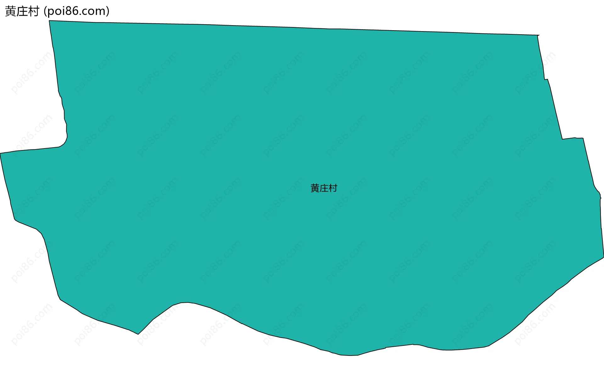 黄庄村边界地图