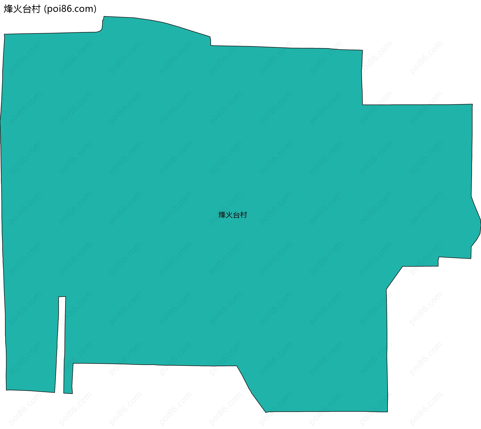 烽火台村边界地图