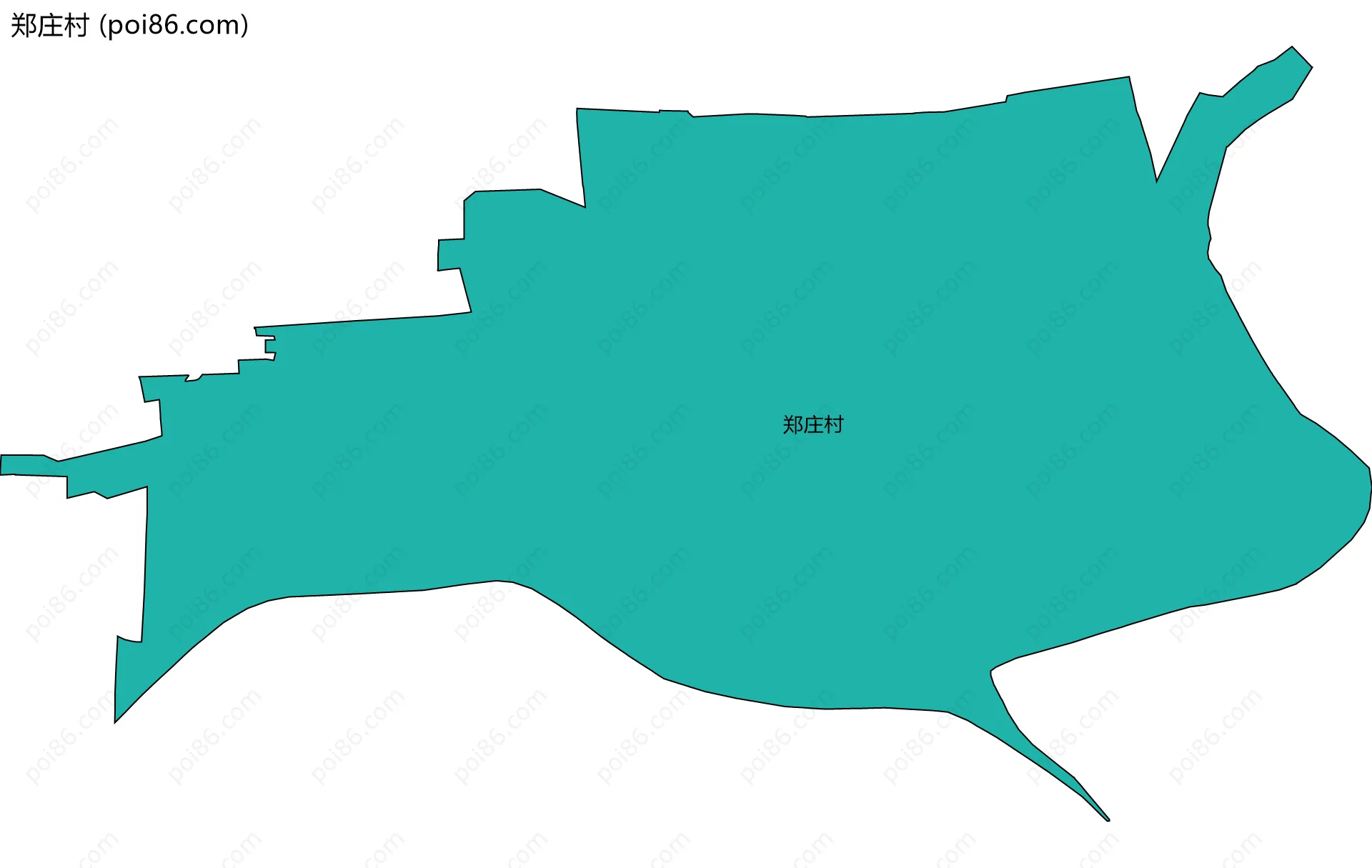 郑庄村边界地图