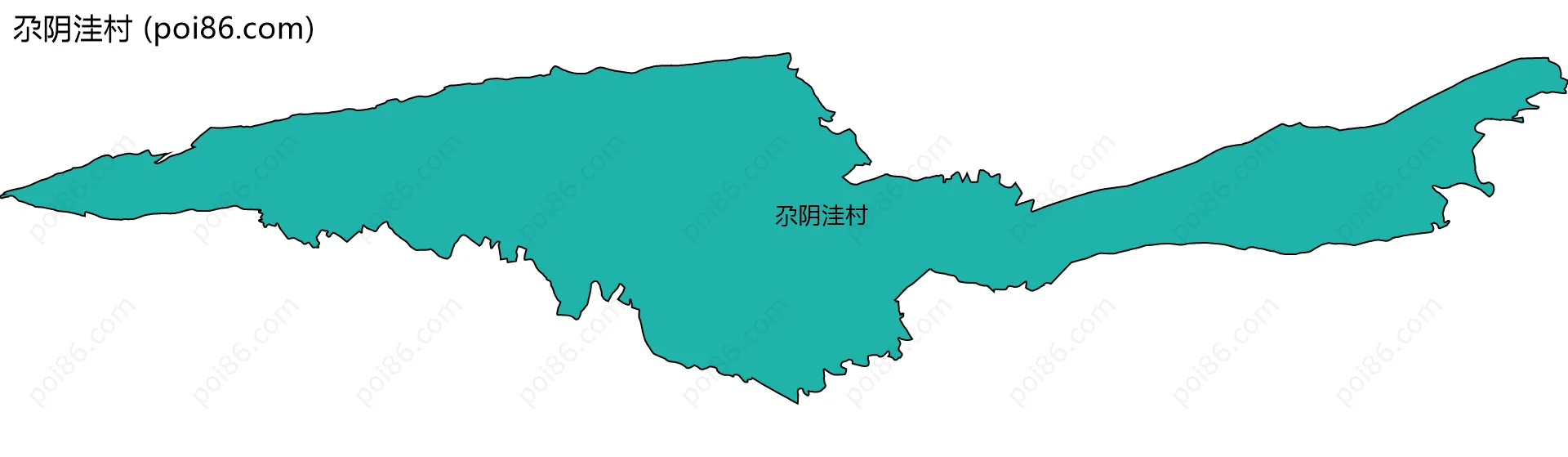 尕阴洼村边界地图