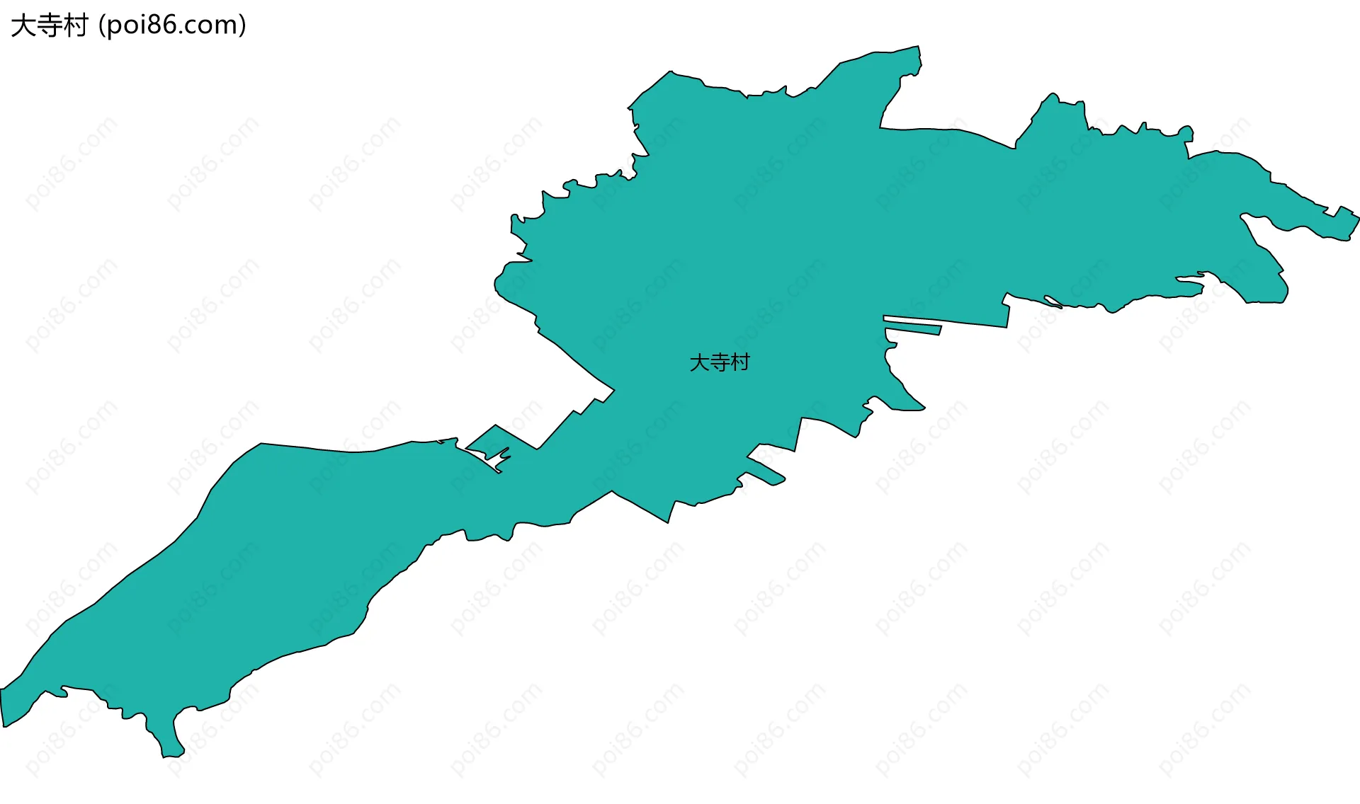 大寺村边界地图