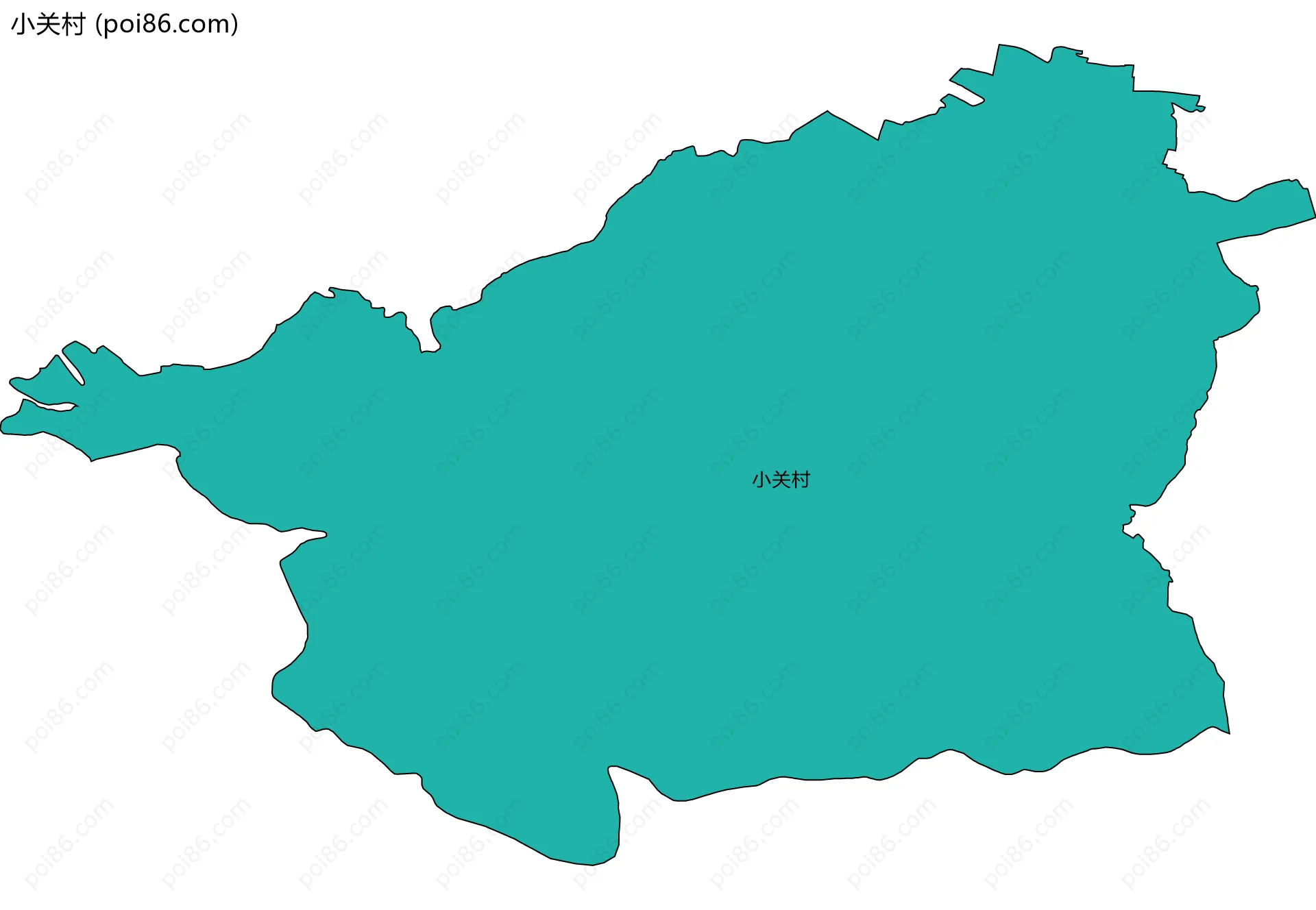 小关村边界地图