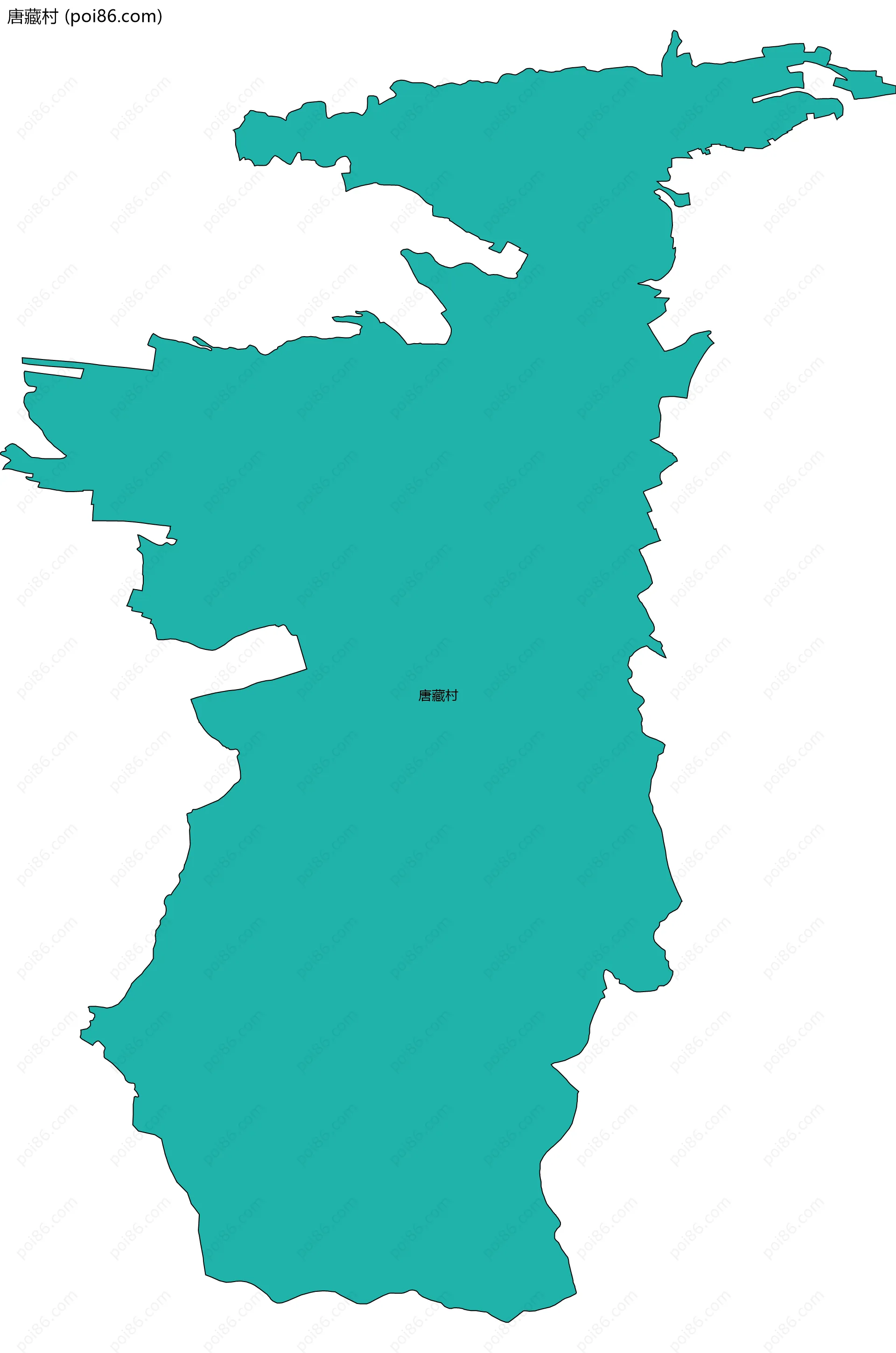 唐藏村边界地图