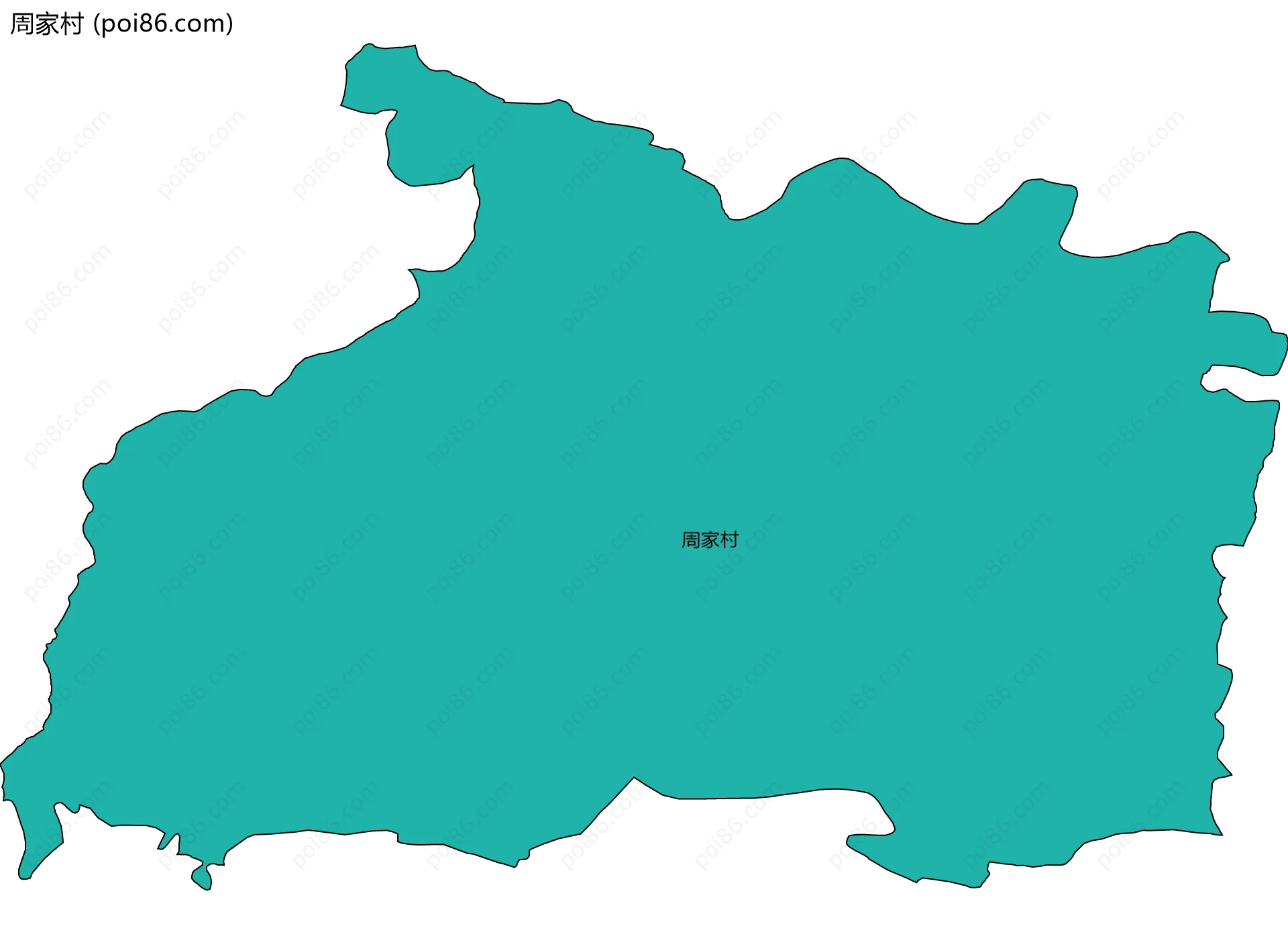 周家村边界地图