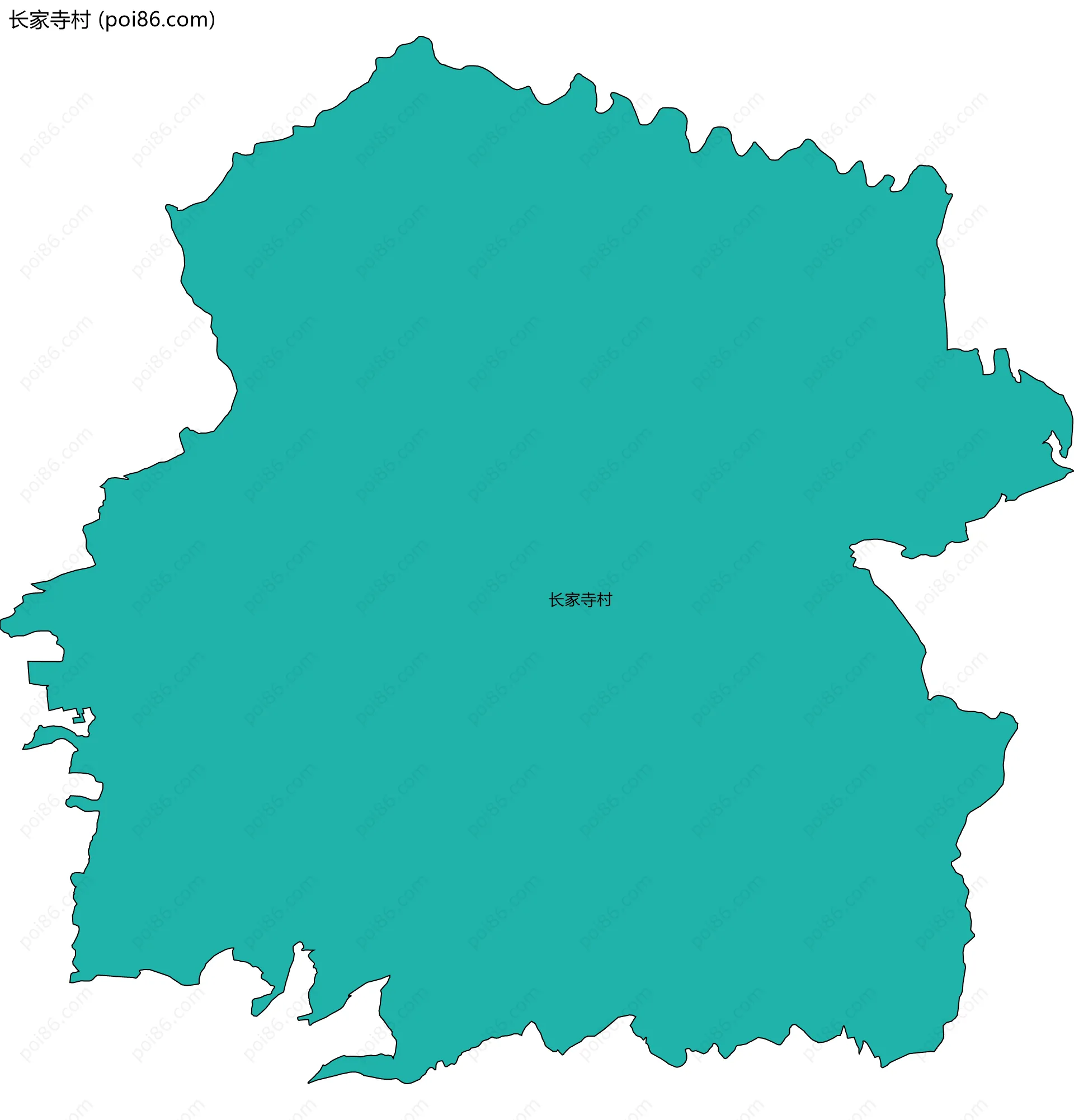 长家寺村边界地图