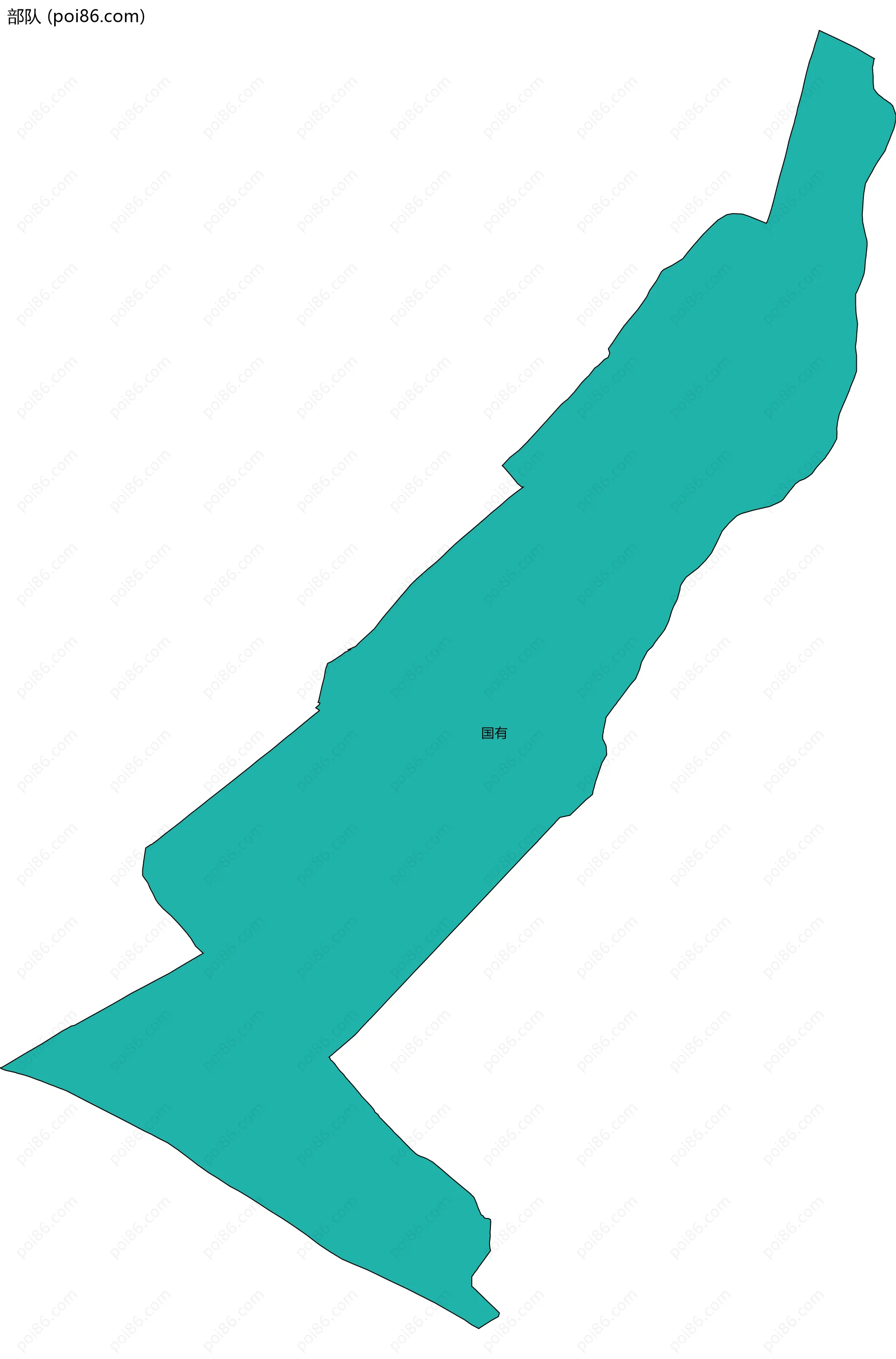 部队边界地图(五级行政区划)
