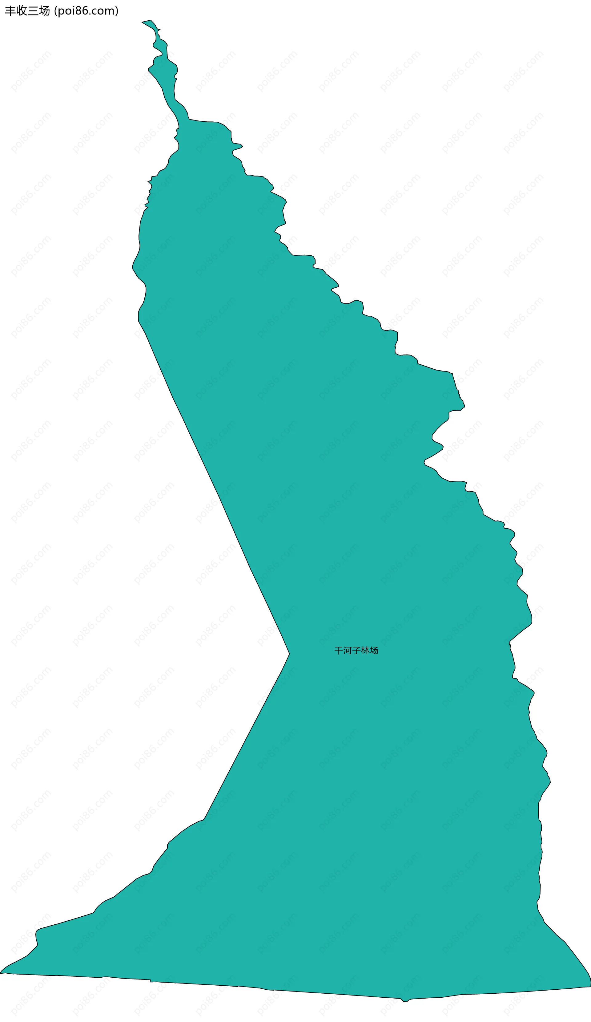 丰收三场边界地图(五级行政区划)