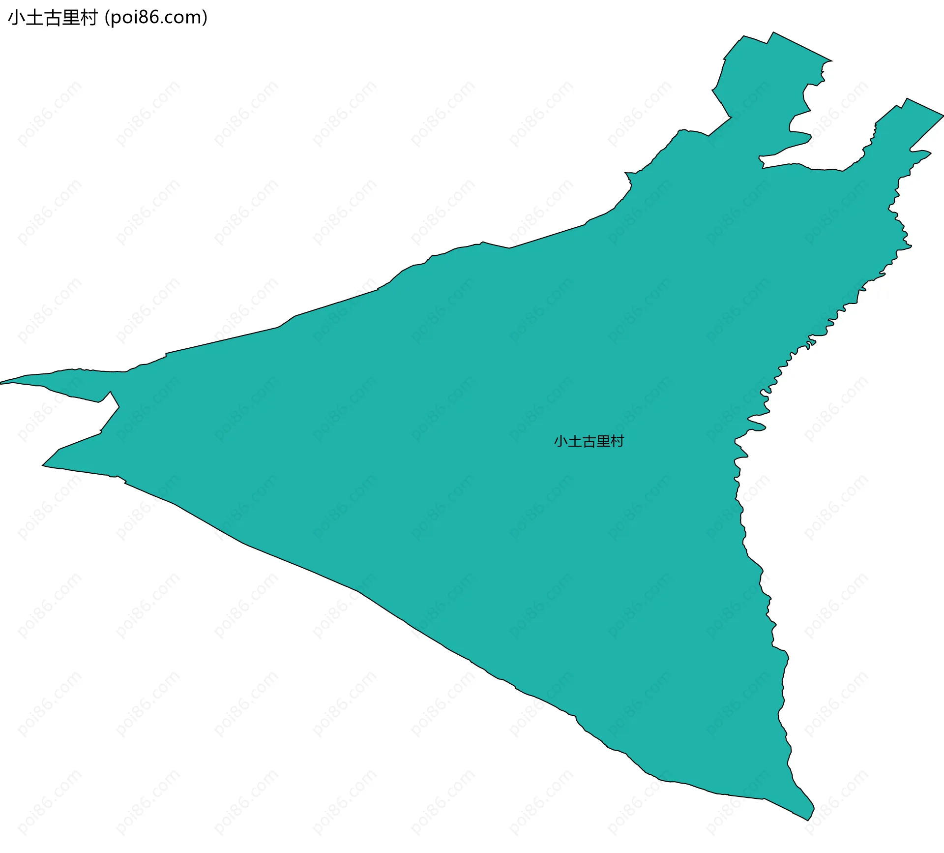 小土古里村边界地图