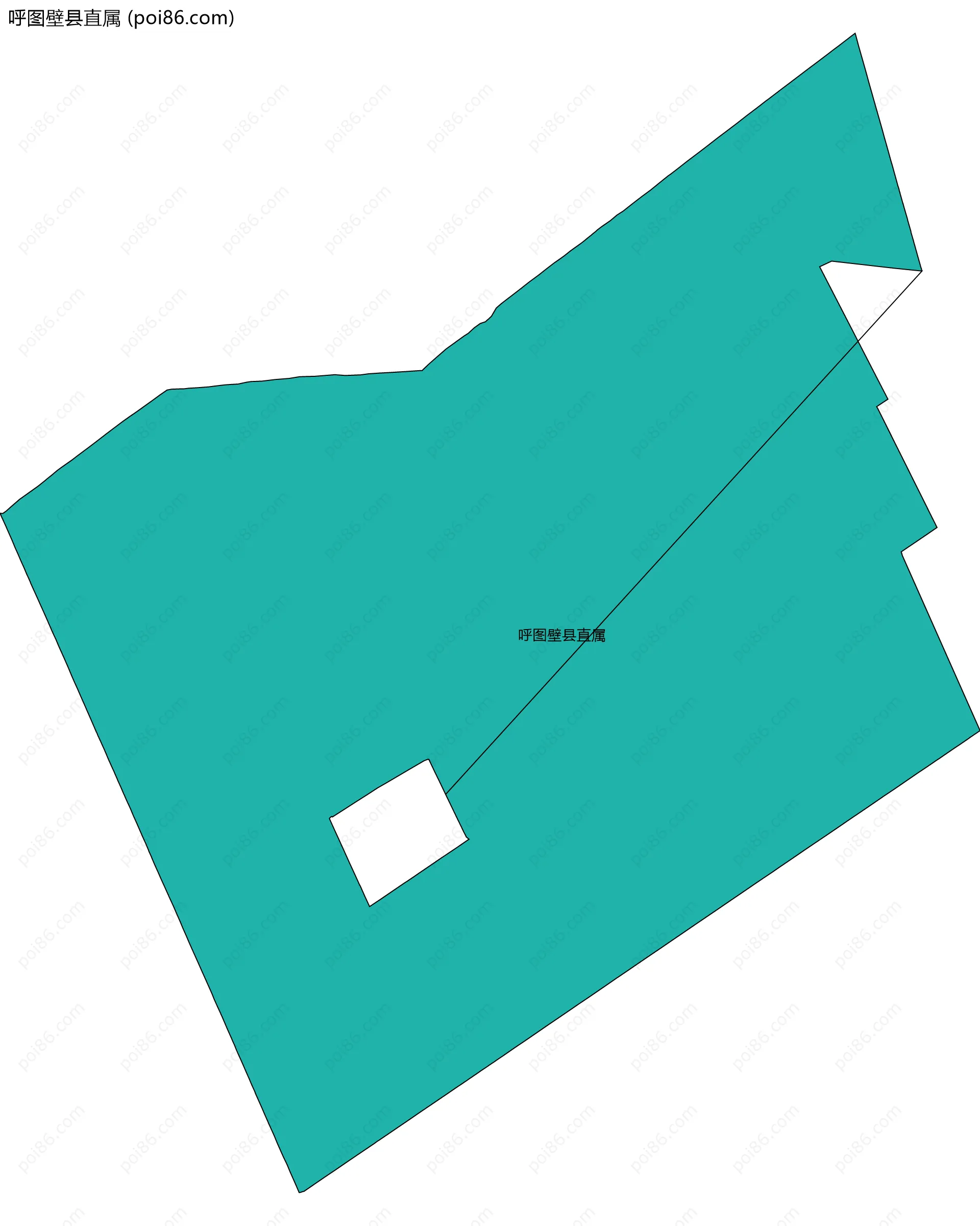 呼图壁县直属边界地图