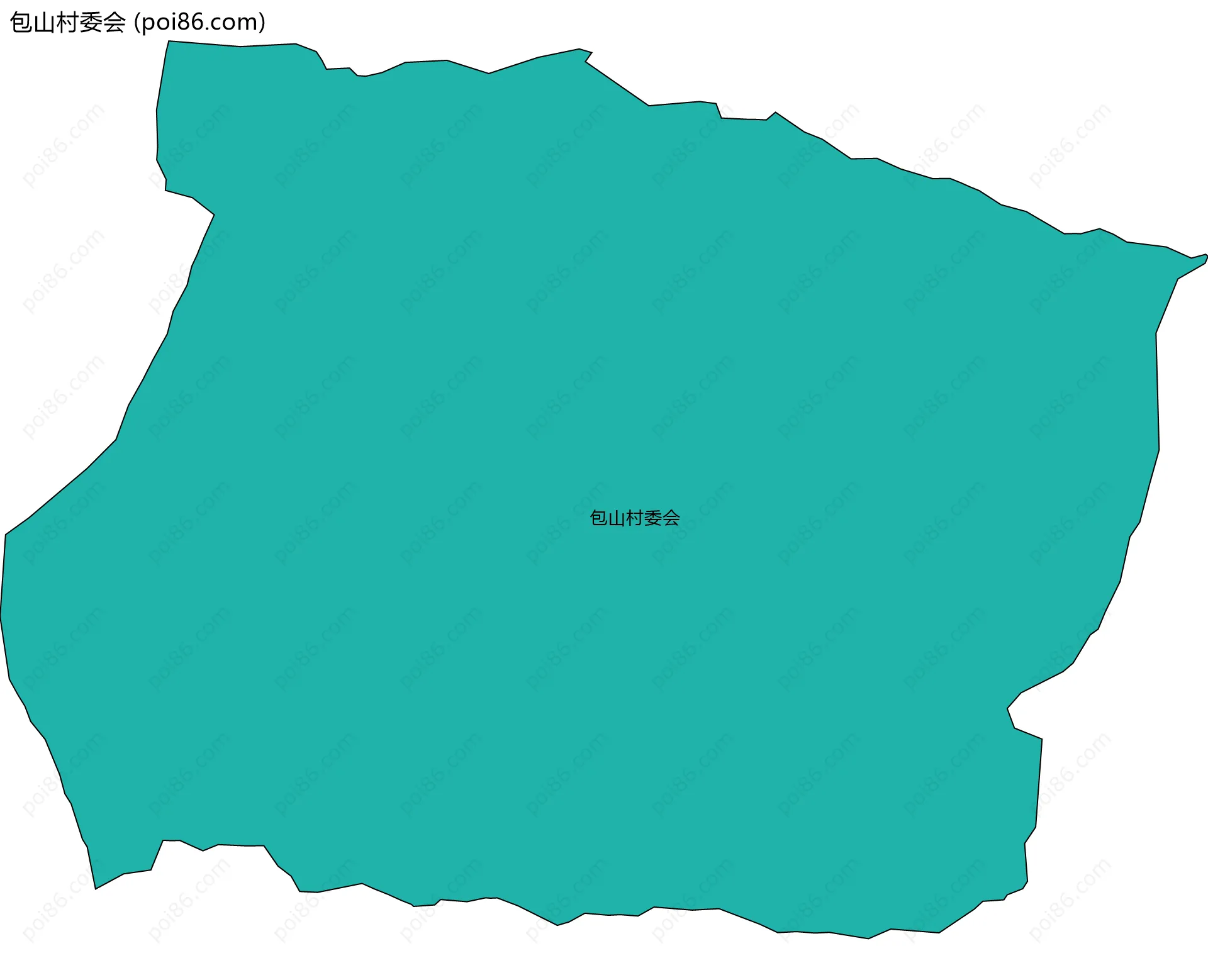 包山村委会边界地图