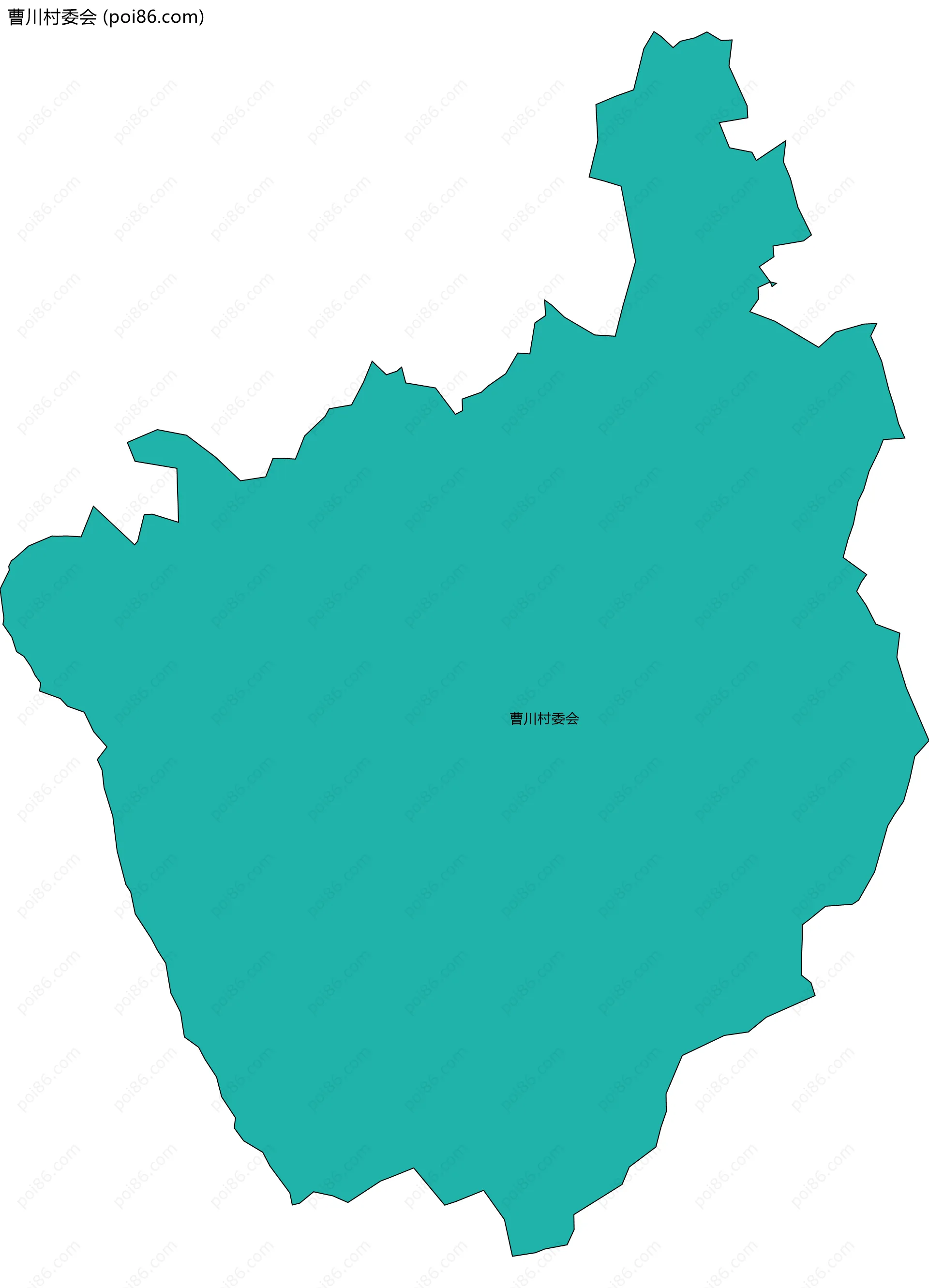 曹川村委会边界地图