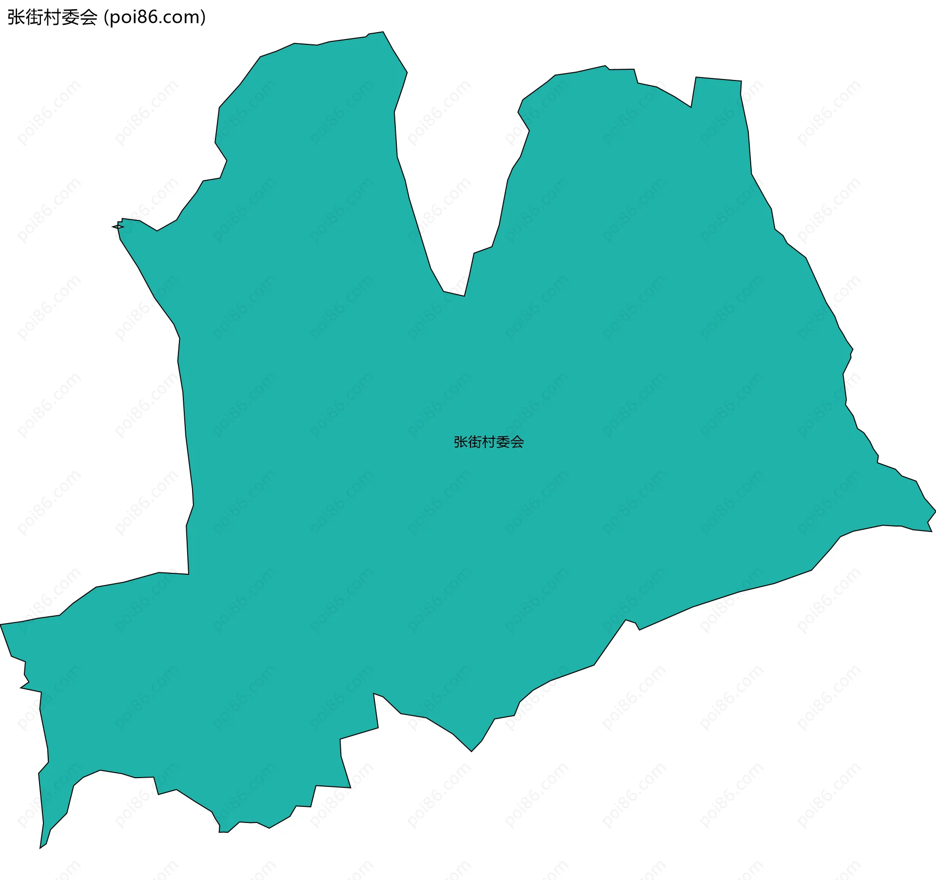 张街村委会边界地图