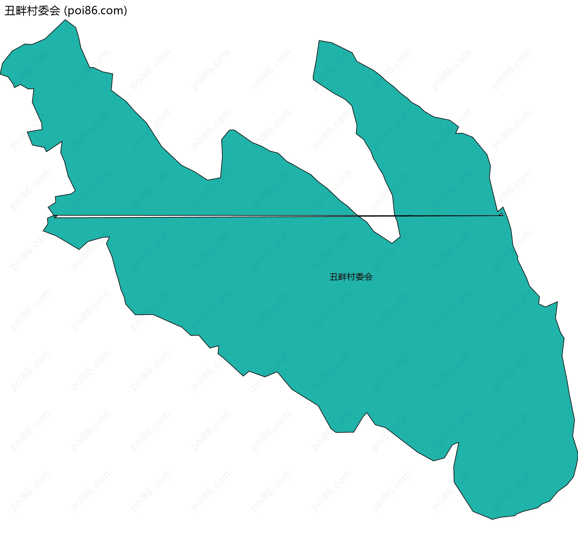 丑畔村委会边界地图