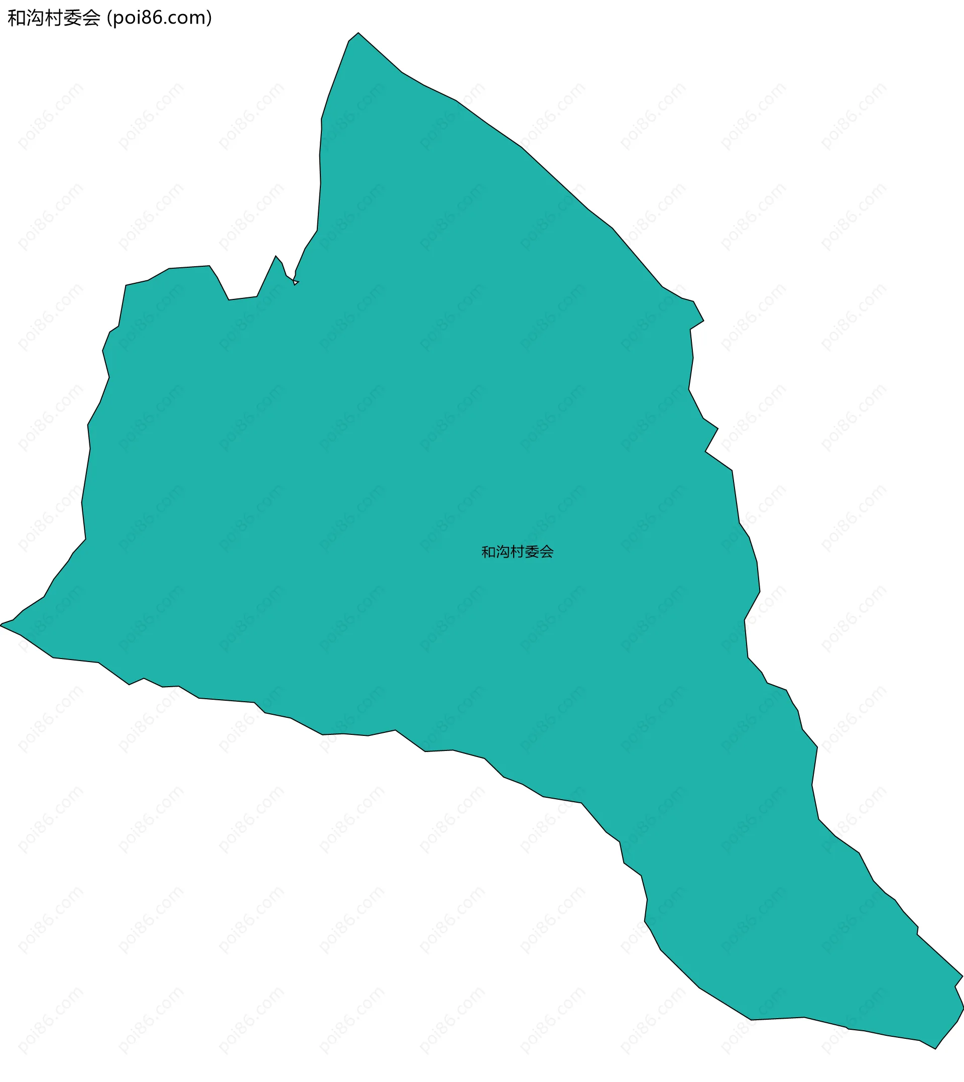 和沟村委会边界地图