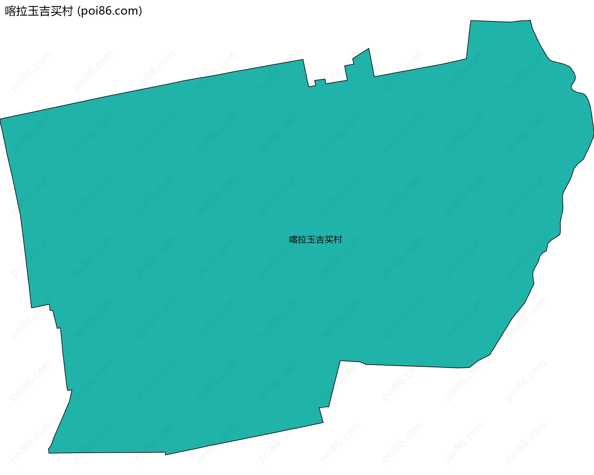 喀拉玉吉买村边界地图