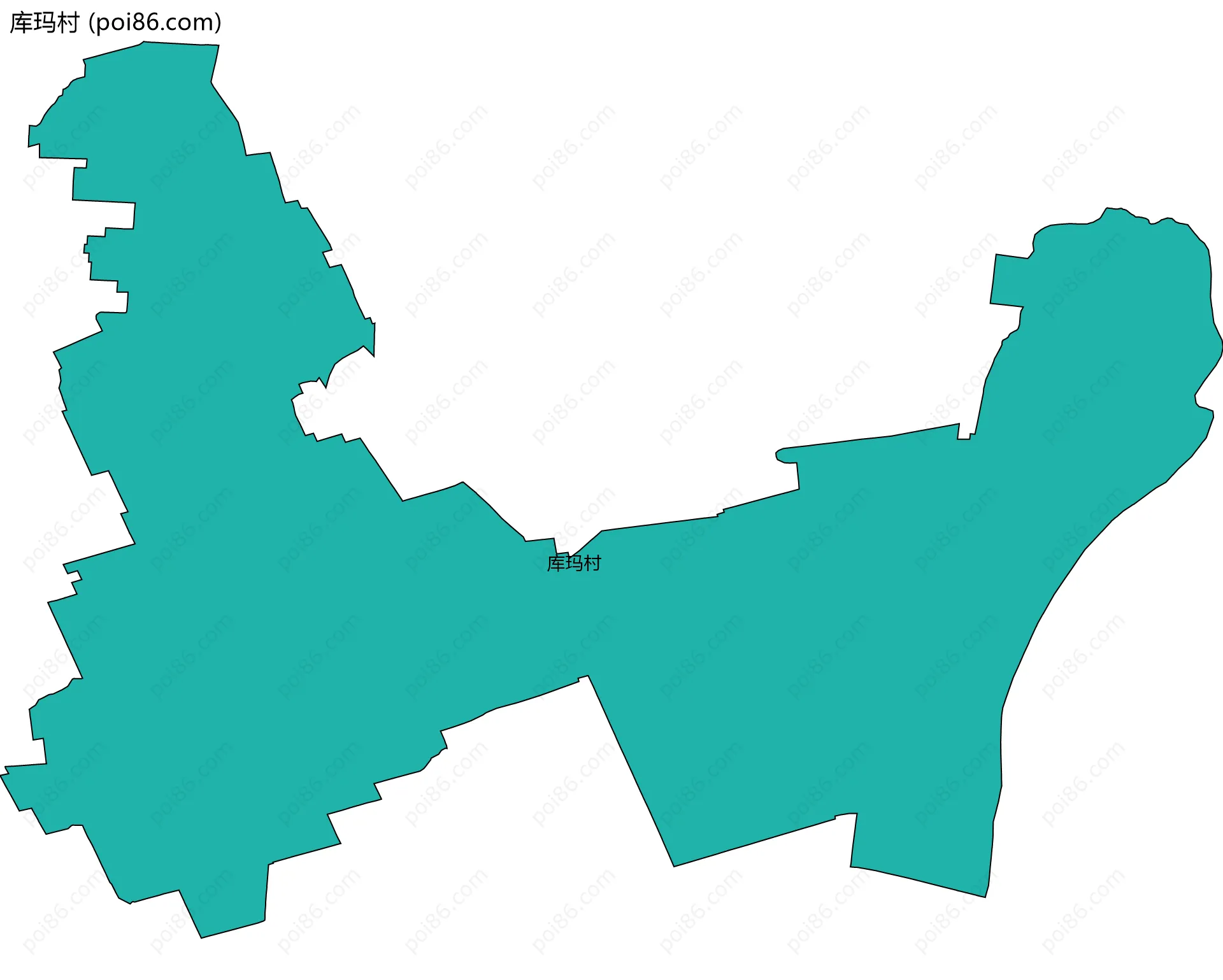 库玛村边界地图
