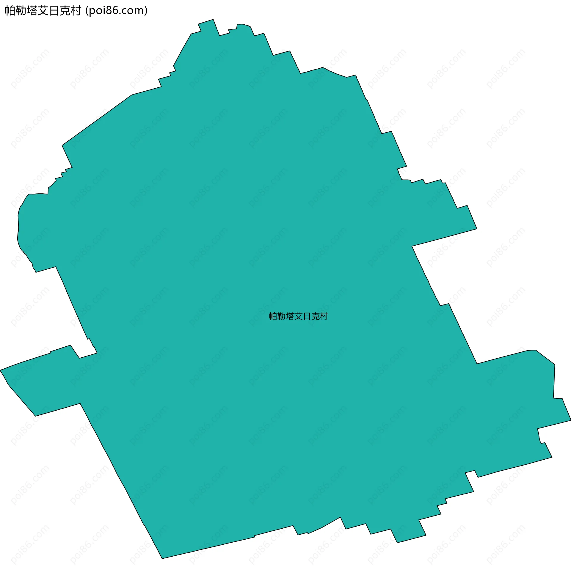 帕勒塔艾日克村边界地图