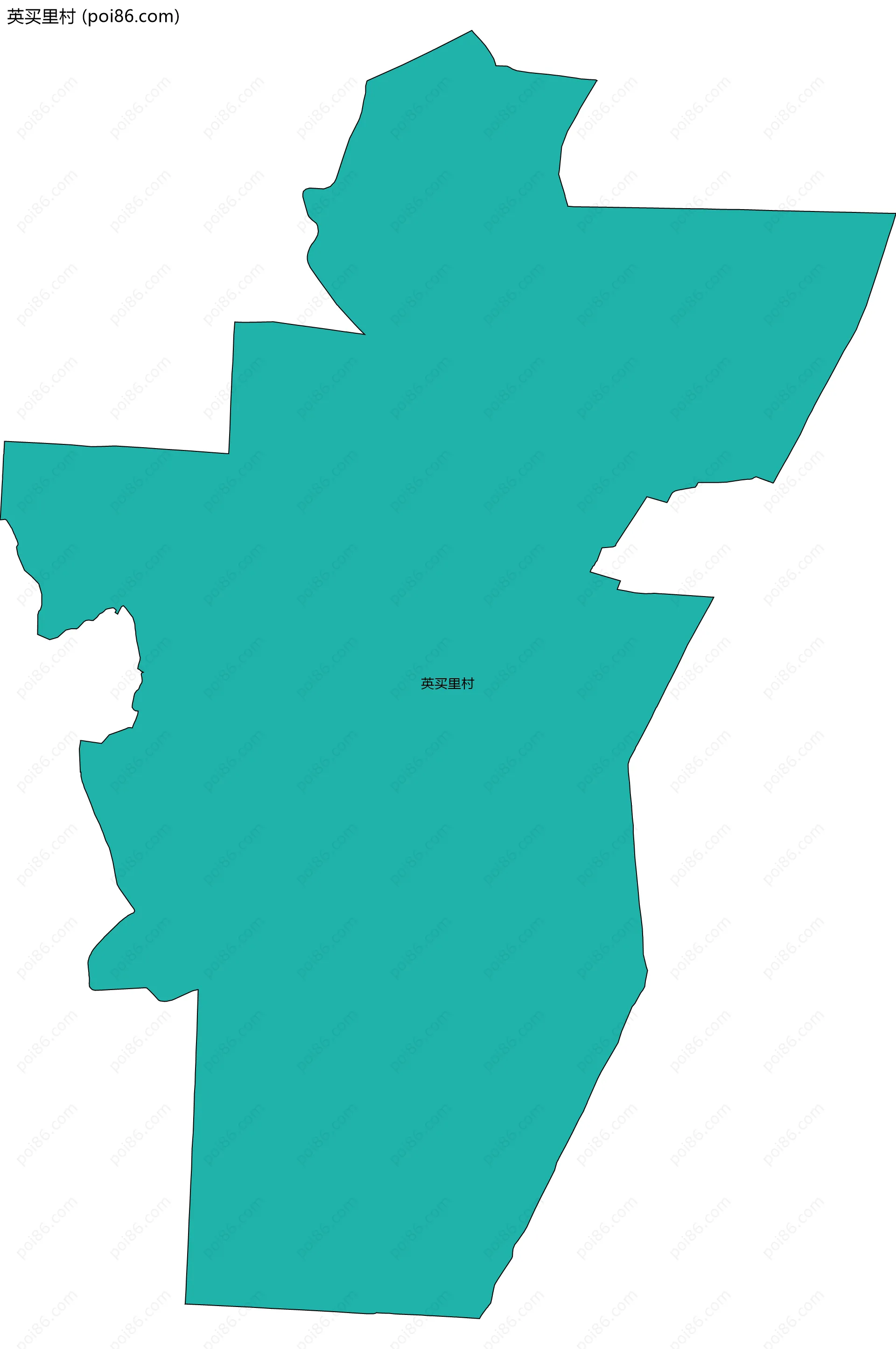 英买里村边界地图