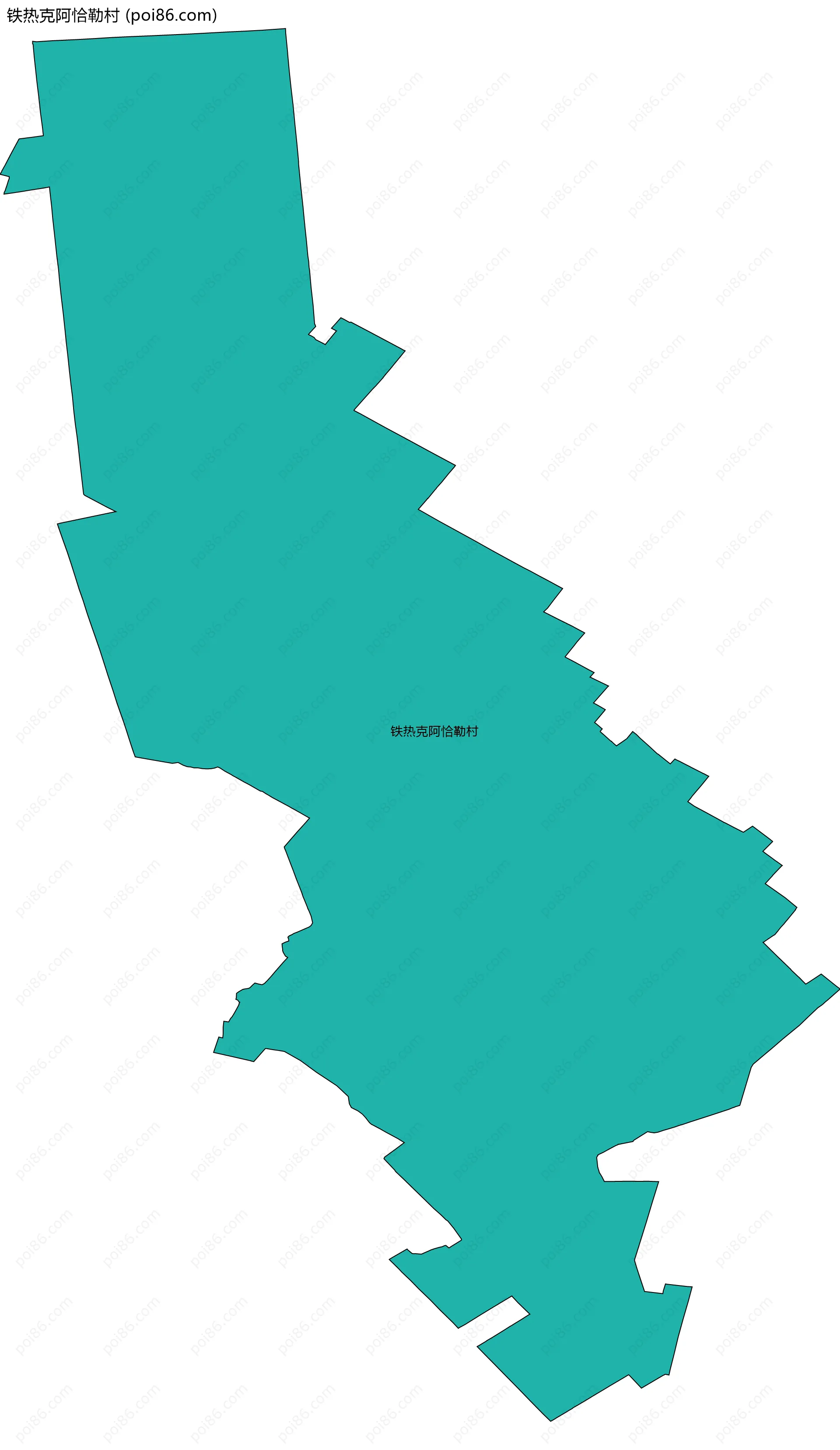 铁热克阿恰勒村边界地图
