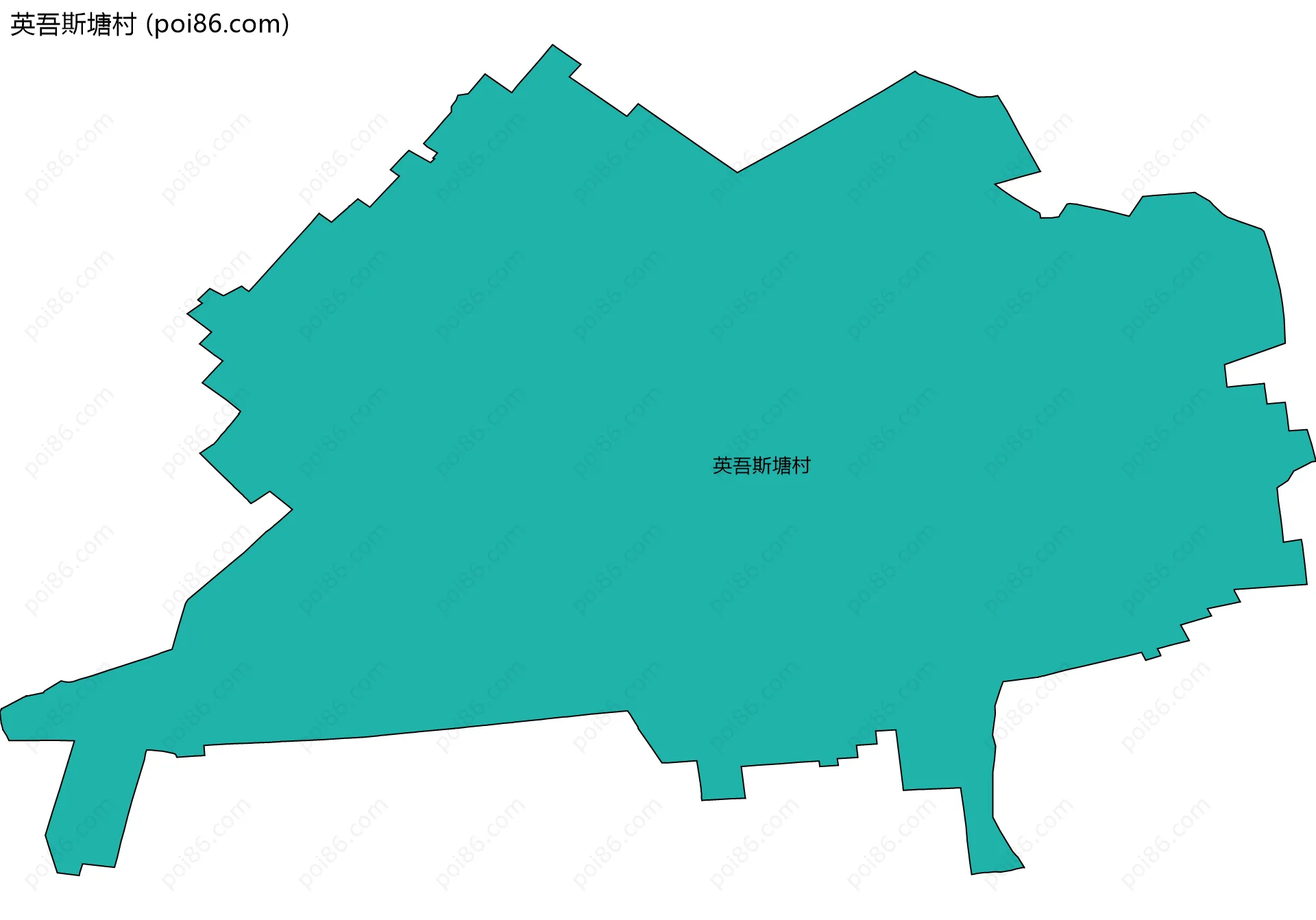英吾斯塘村边界地图