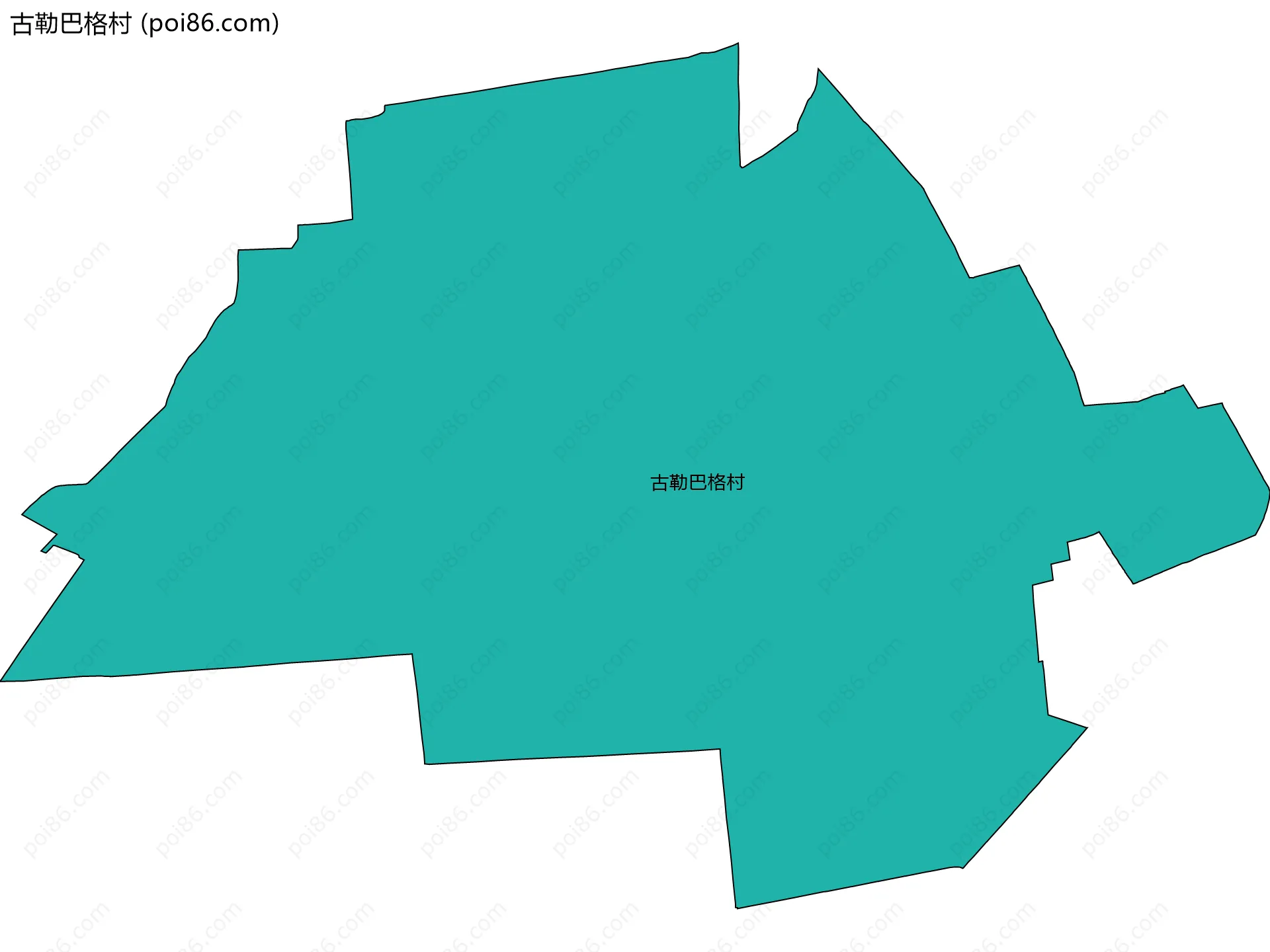 古勒巴格村边界地图