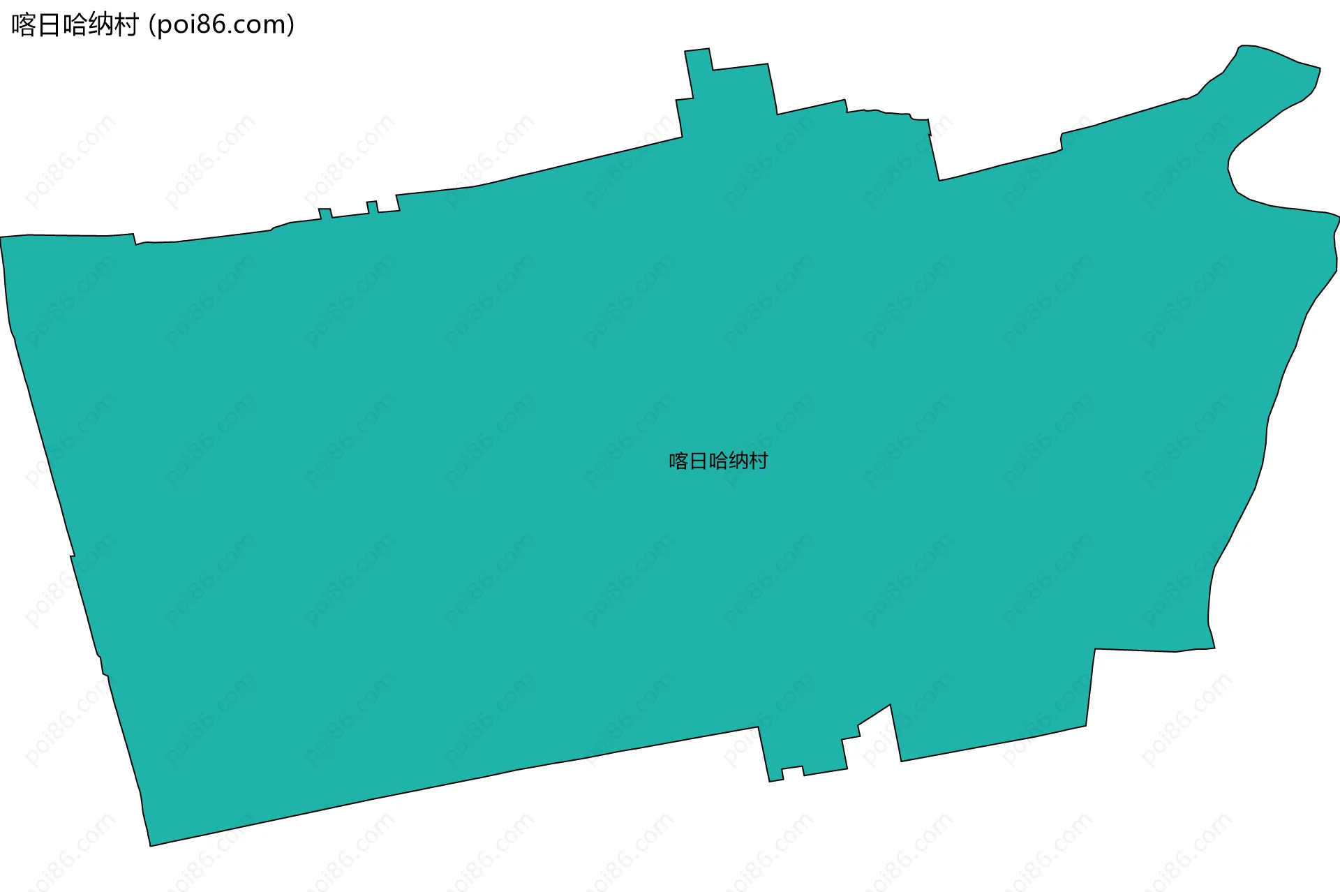 喀日哈纳村边界地图