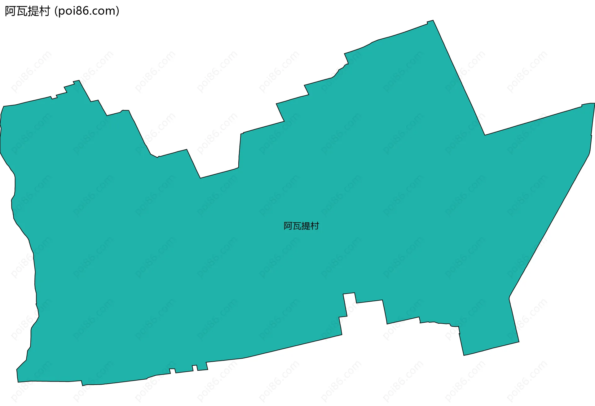 阿瓦提村边界地图