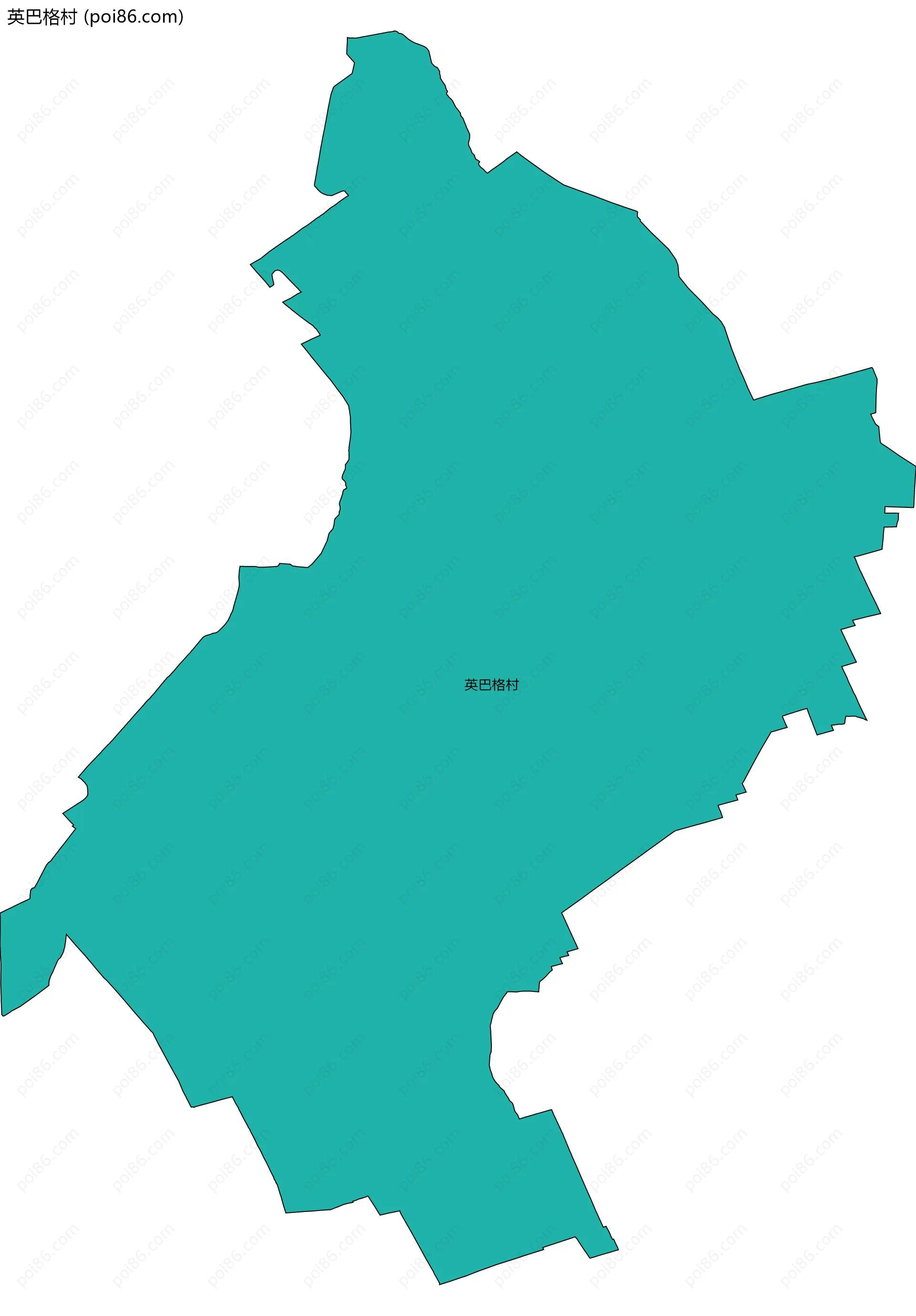 英巴格村边界地图