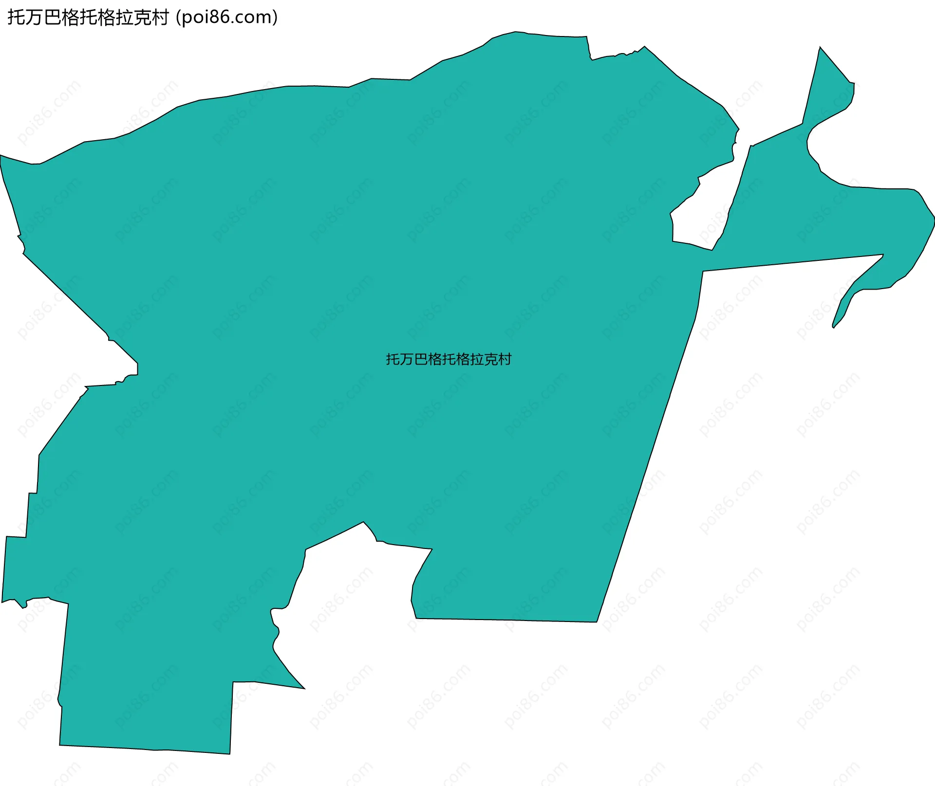 托万巴格托格拉克村边界地图
