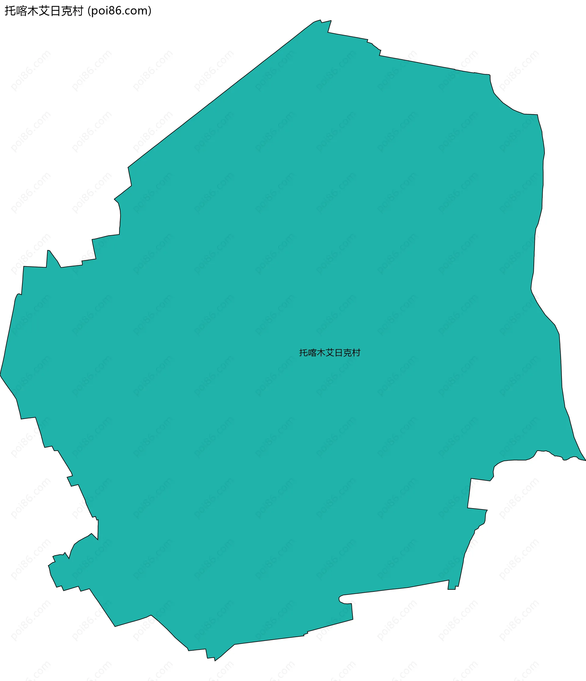 托喀木艾日克村边界地图